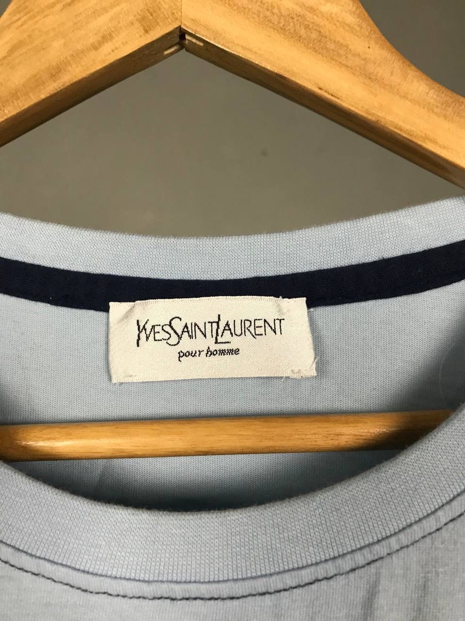 Yves Saint Laurent YSL Yves Saint Laurent luxury vintage big logo tee Size US XL / EU 56 / 4 - 3 Thumbnail