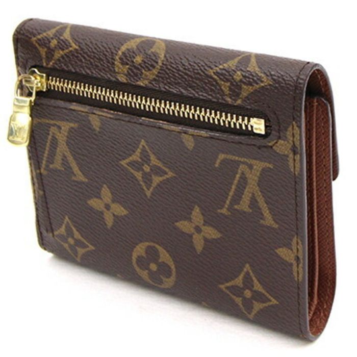 Auth Louis Vuitton Taurillon Portofeuil Capsine Compact M62156 Magnolia