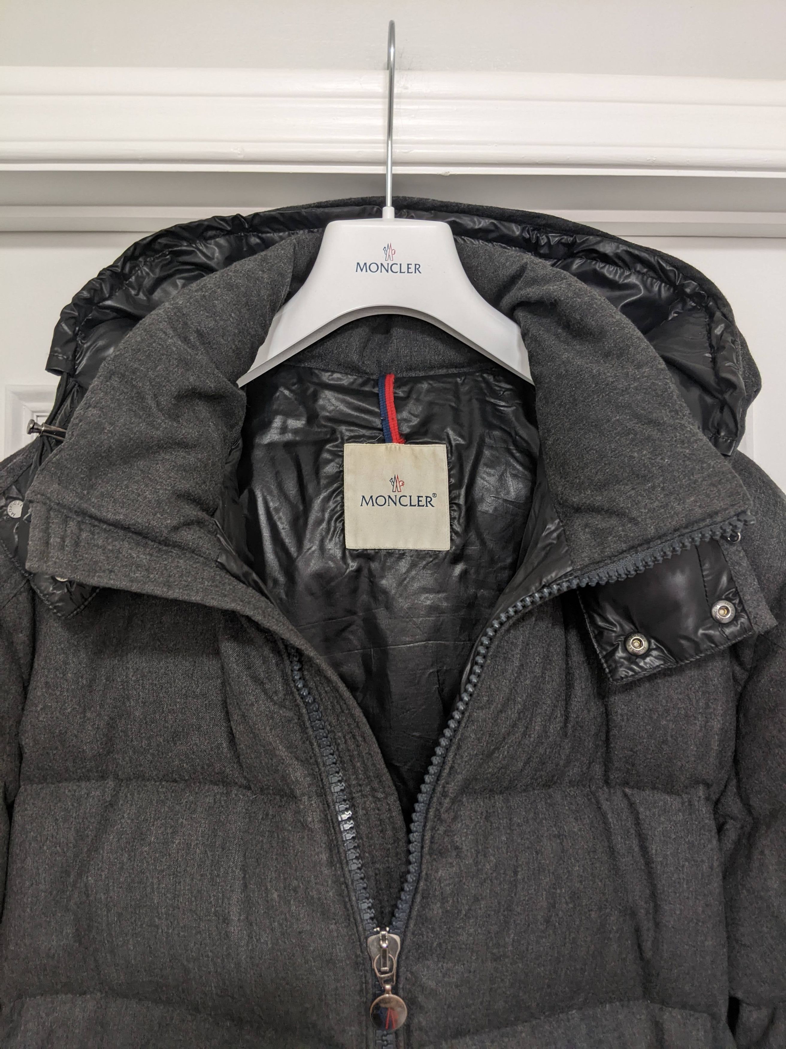 Moncler Moncler Men Montgenevre Grey Wool Puffer Jacket Size 7 / XXL Size US XXL / EU 58 / 5 - 3 Thumbnail