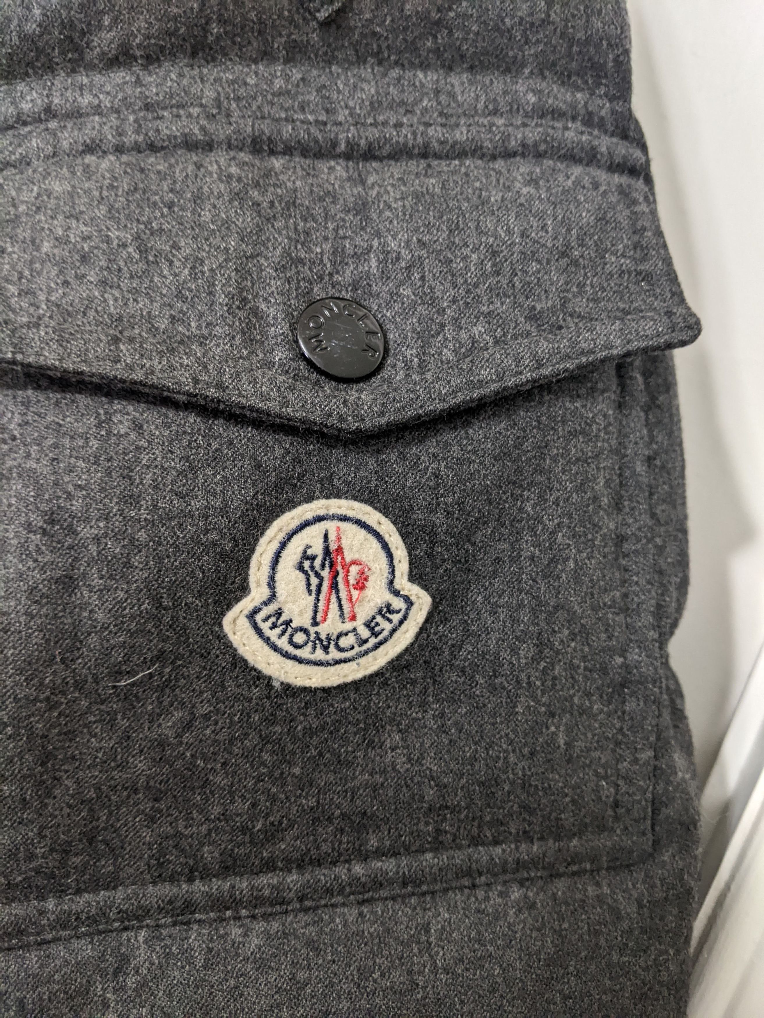 Moncler Moncler Men Montgenevre Grey Wool Puffer Jacket Size 7 / XXL Size US XXL / EU 58 / 5 - 4 Thumbnail