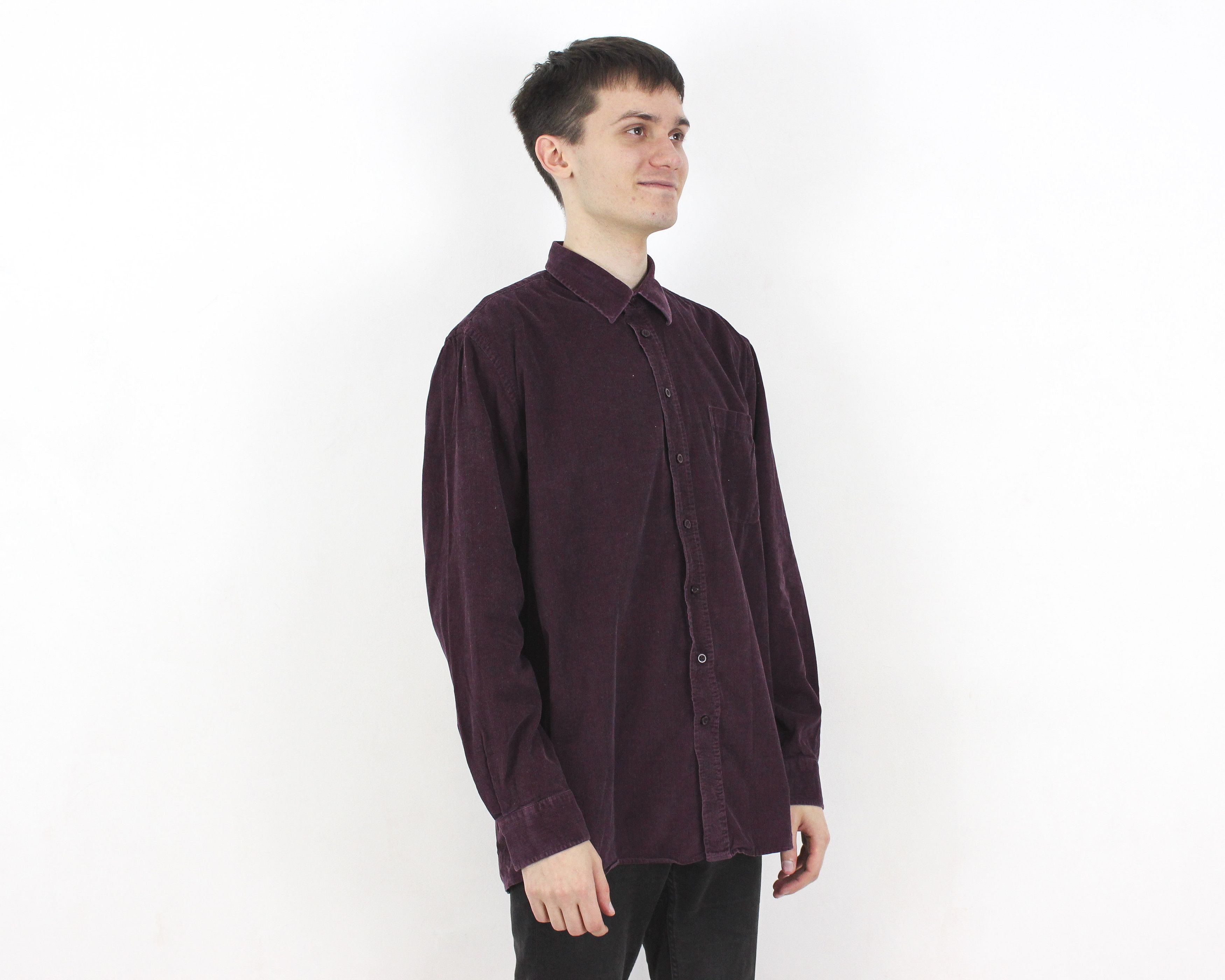 Other × Vintage Kingfield L Shirt Corduroy Soft Cotton Cords Long Sleeve Top Size US L / EU 52-54 / 3 - 2 Thumbnail