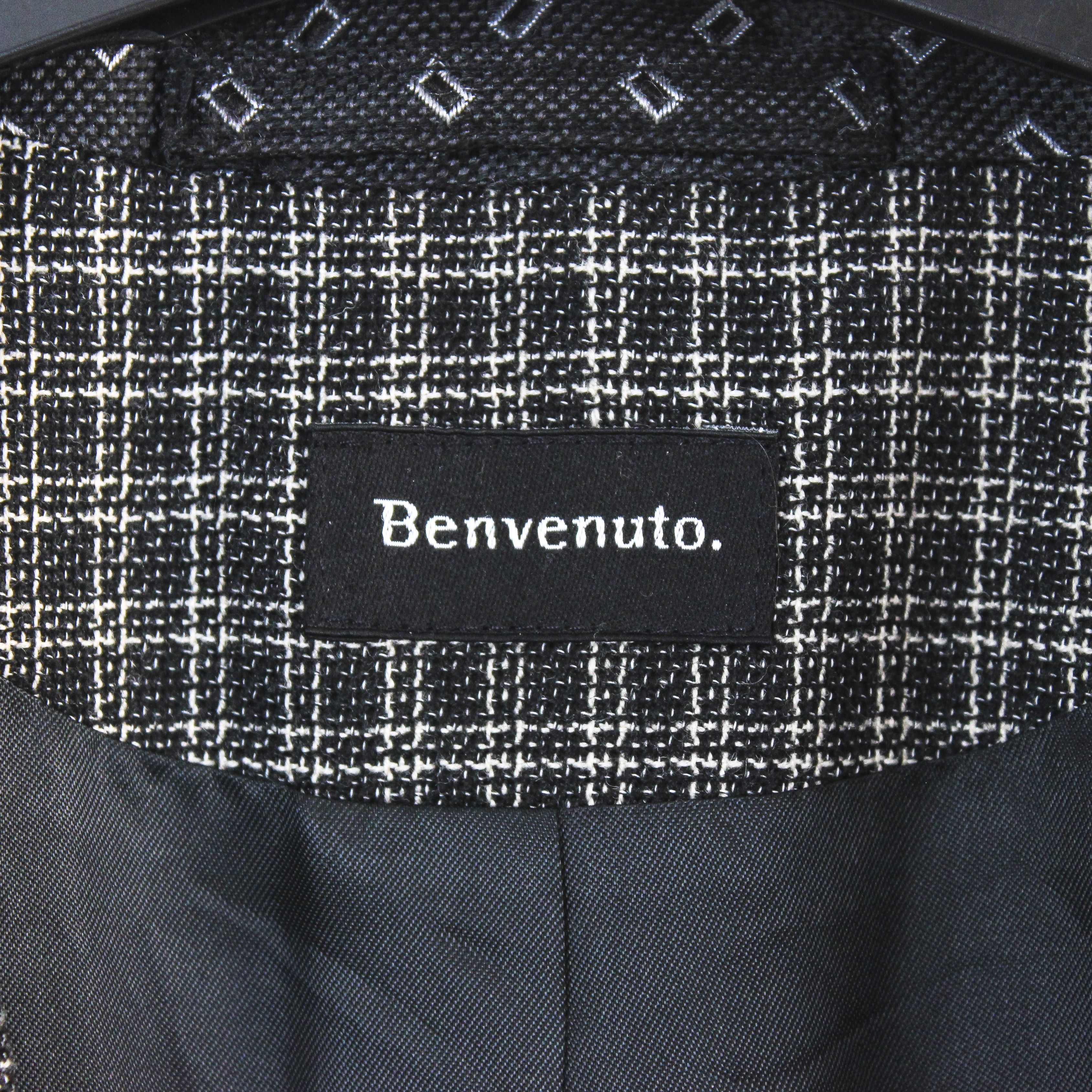 Designer Mens Blazer Checked Wool Jacket EU 54 Suit Sport Coat XL Size 44R - 4 Thumbnail