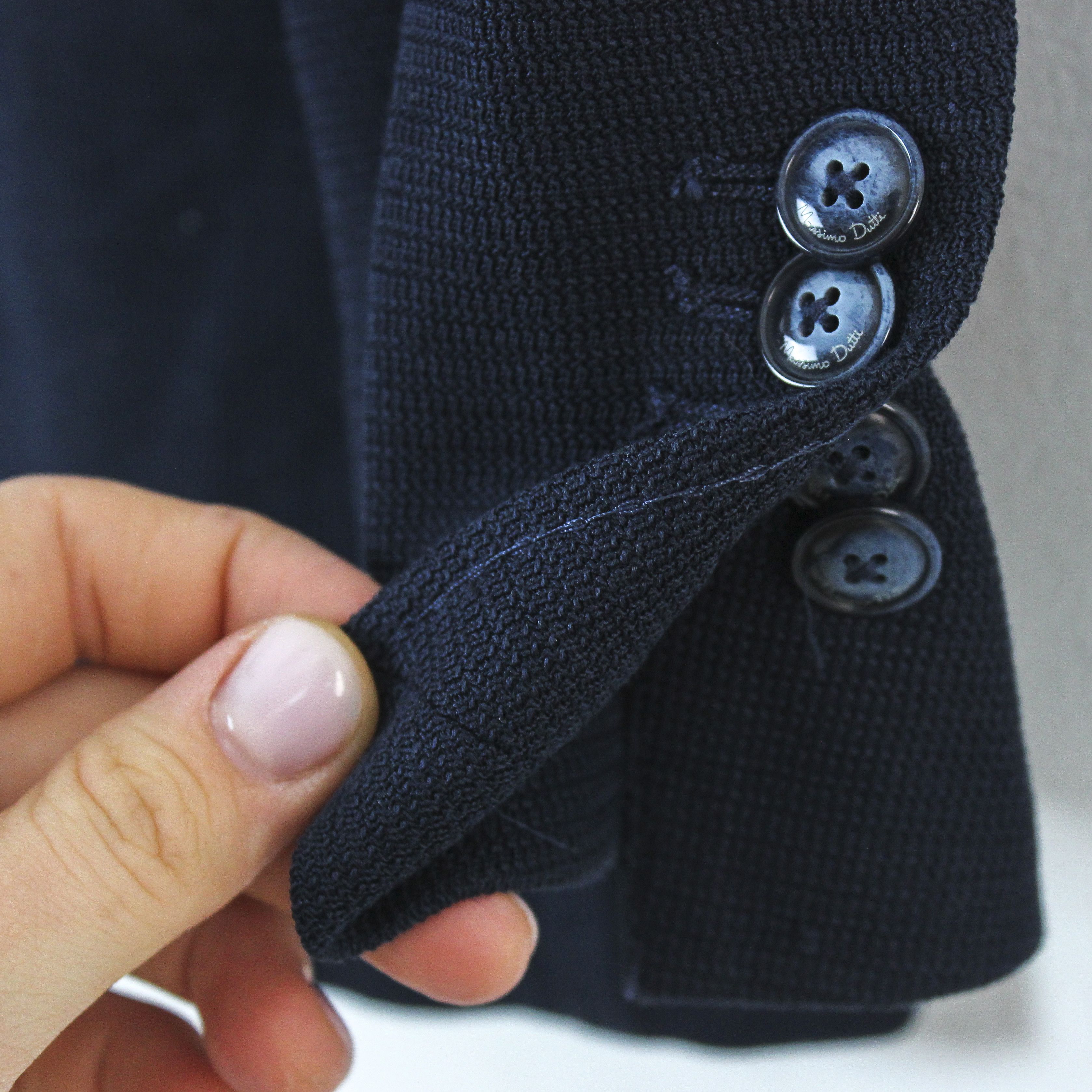 Massimo Dutti Cotton M Blazer US 40 Suit Jacket Slim fit EU 50 Coat Sport Size 40R - 3 Thumbnail