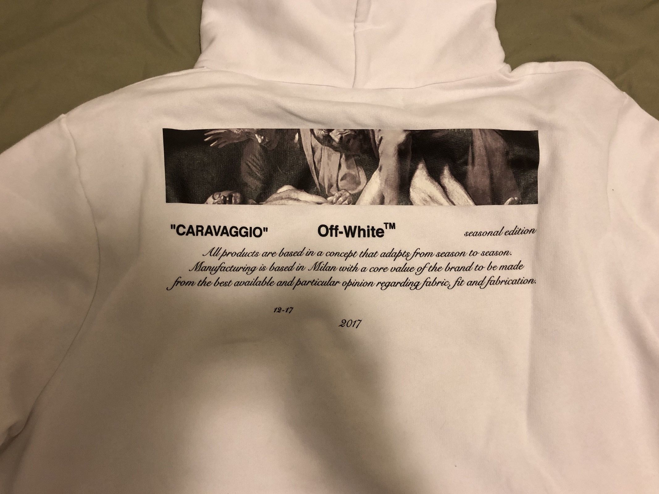 Off-White Off white “02 Caravaggio Hoodie | Grailed