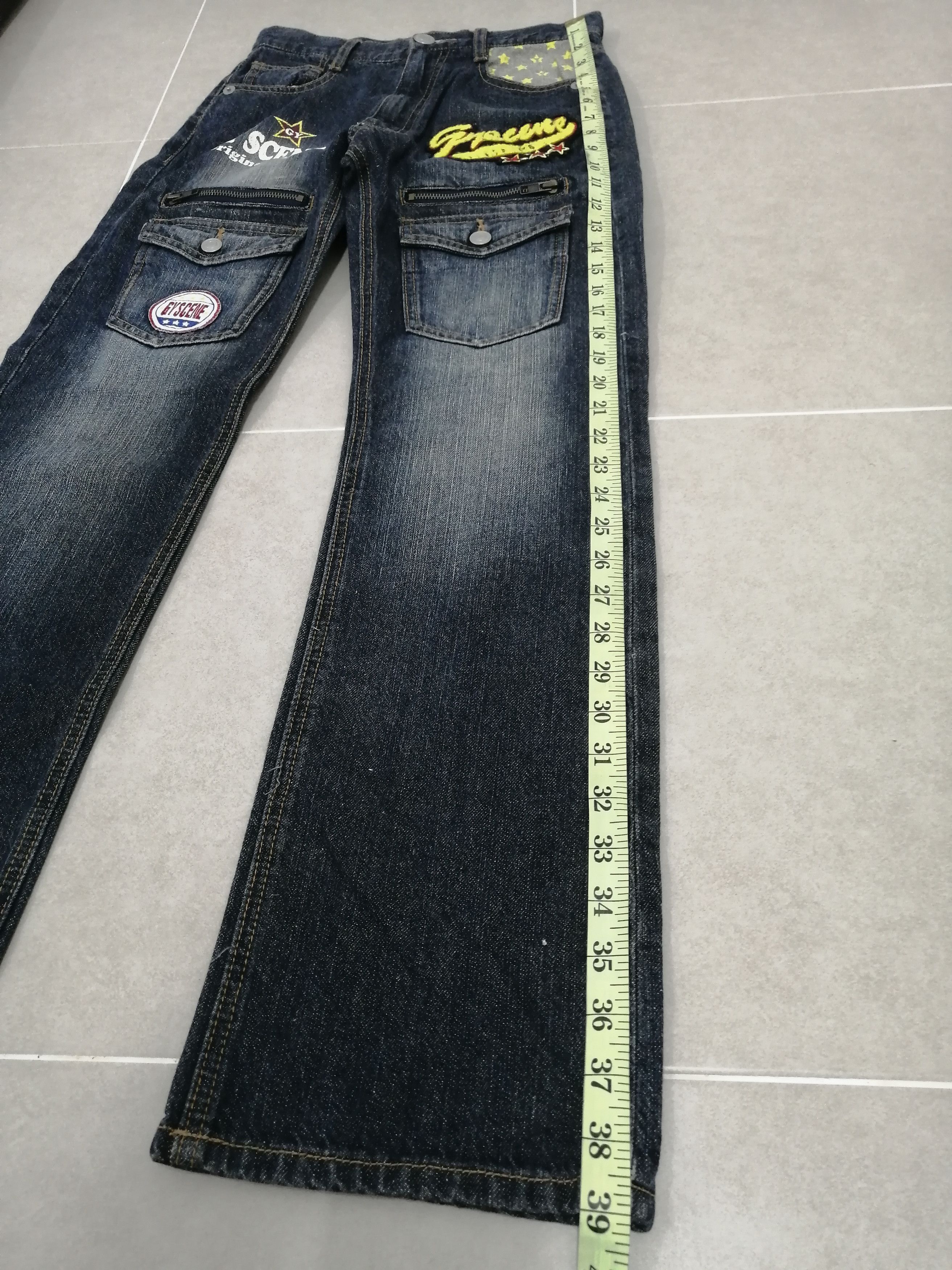 Japanese Brand GY SCENE JEANS Size US 27 - 7 Thumbnail