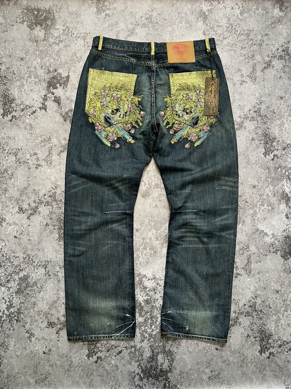 Vintage Ed Hardy Skull Jeans NWT