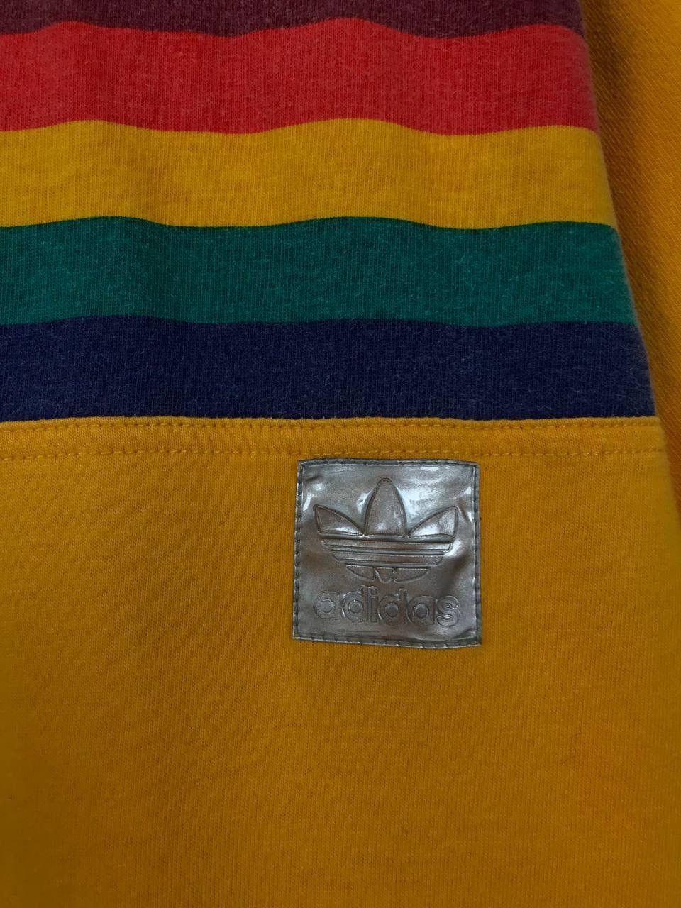 Adidas × Vintage Adidas vintage streetwear orange overprinted tee Size US M / EU 48-50 / 2 - 4 Thumbnail