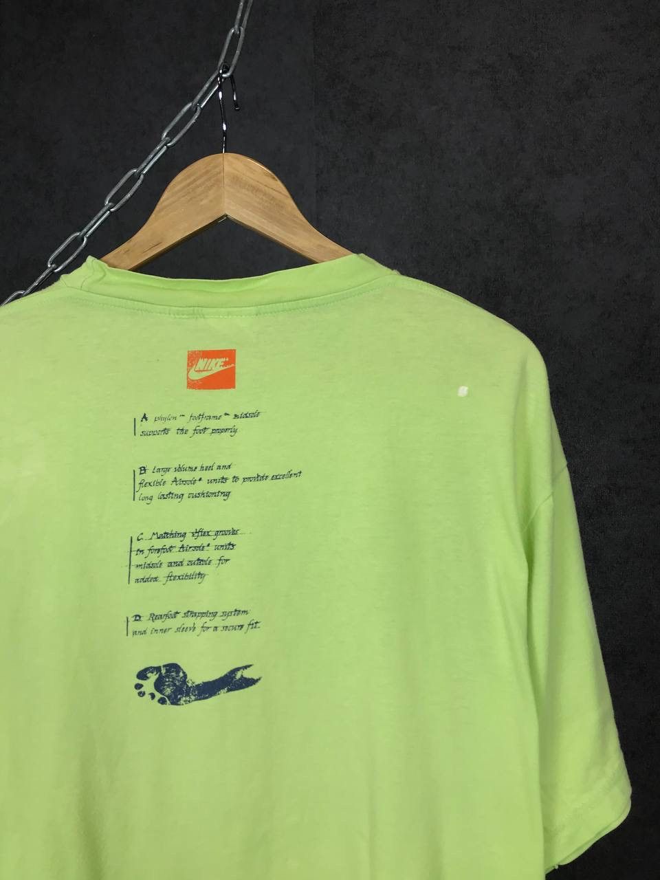 Nike × Vintage Nike swoosh streetwear vintage rare overprinted tee Size US L / EU 52-54 / 3 - 6 Thumbnail