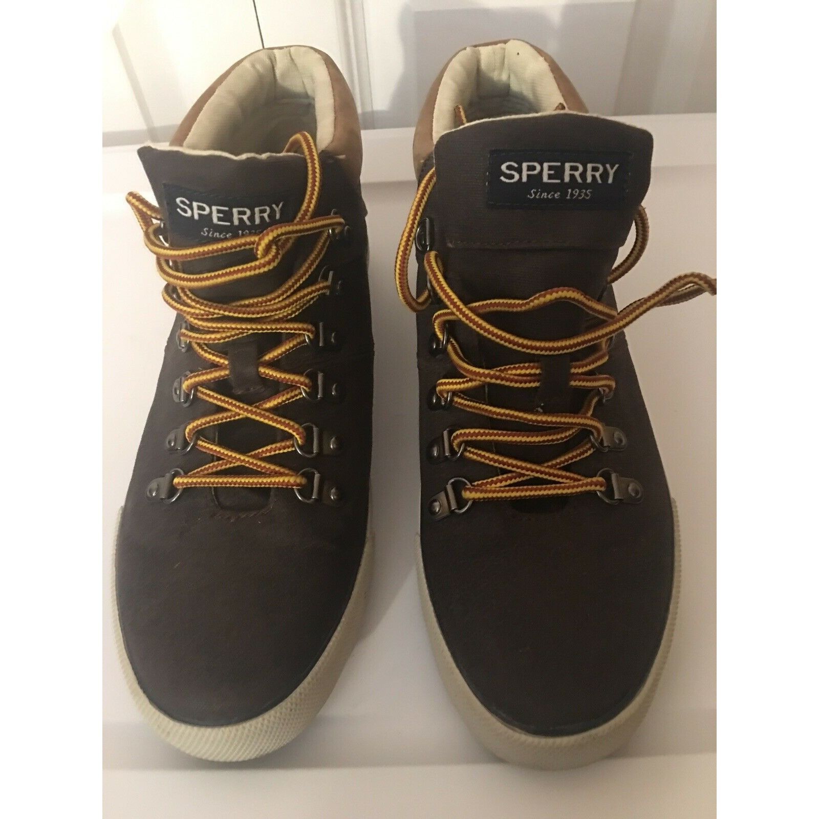 Sperry Sperry Top-Sider Brown Canvas Lace Up Size 8 1/2 M Size US 8.5 / EU 41-42 - 6 Thumbnail