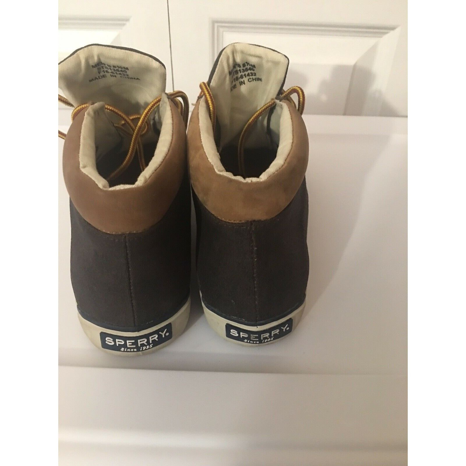 Sperry Sperry Top-Sider Brown Canvas Lace Up Size 8 1/2 M Size US 8.5 / EU 41-42 - 7 Thumbnail