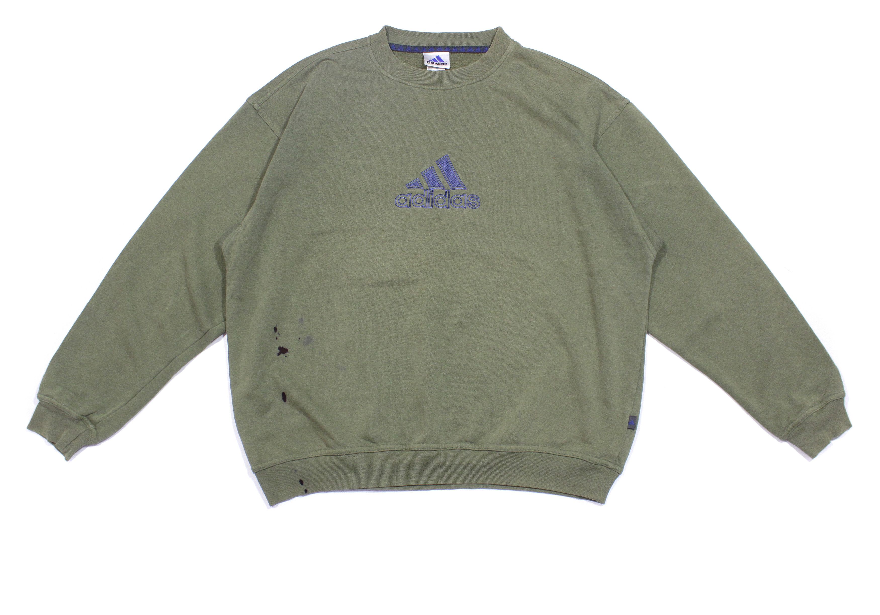 Adidas 90S Big Logo Distressed Bggy Sweatshirt Size US XL / EU 56 / 4 - 1 Thumbnail