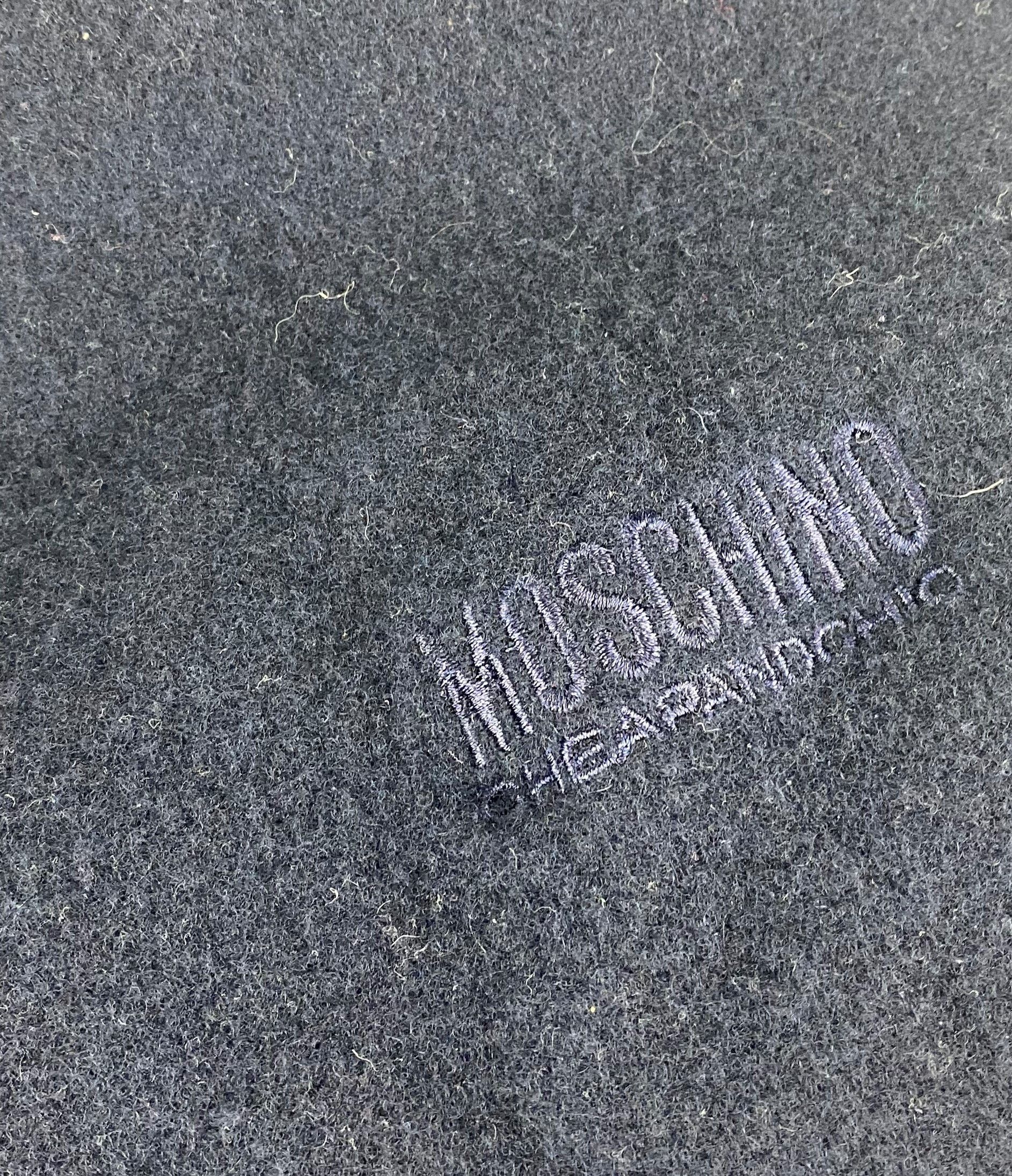 Moschino Vintage MOSCHINO CHEAPANDCHIC Navy Wool Scarf M383 Size ONE SIZE - 3 Thumbnail