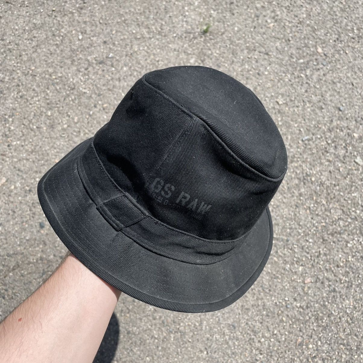 Vintage Vintage G Star Raw Black Bucket Hat Streetwear Y2K Baggy OS Size ONE SIZE - 3 Thumbnail