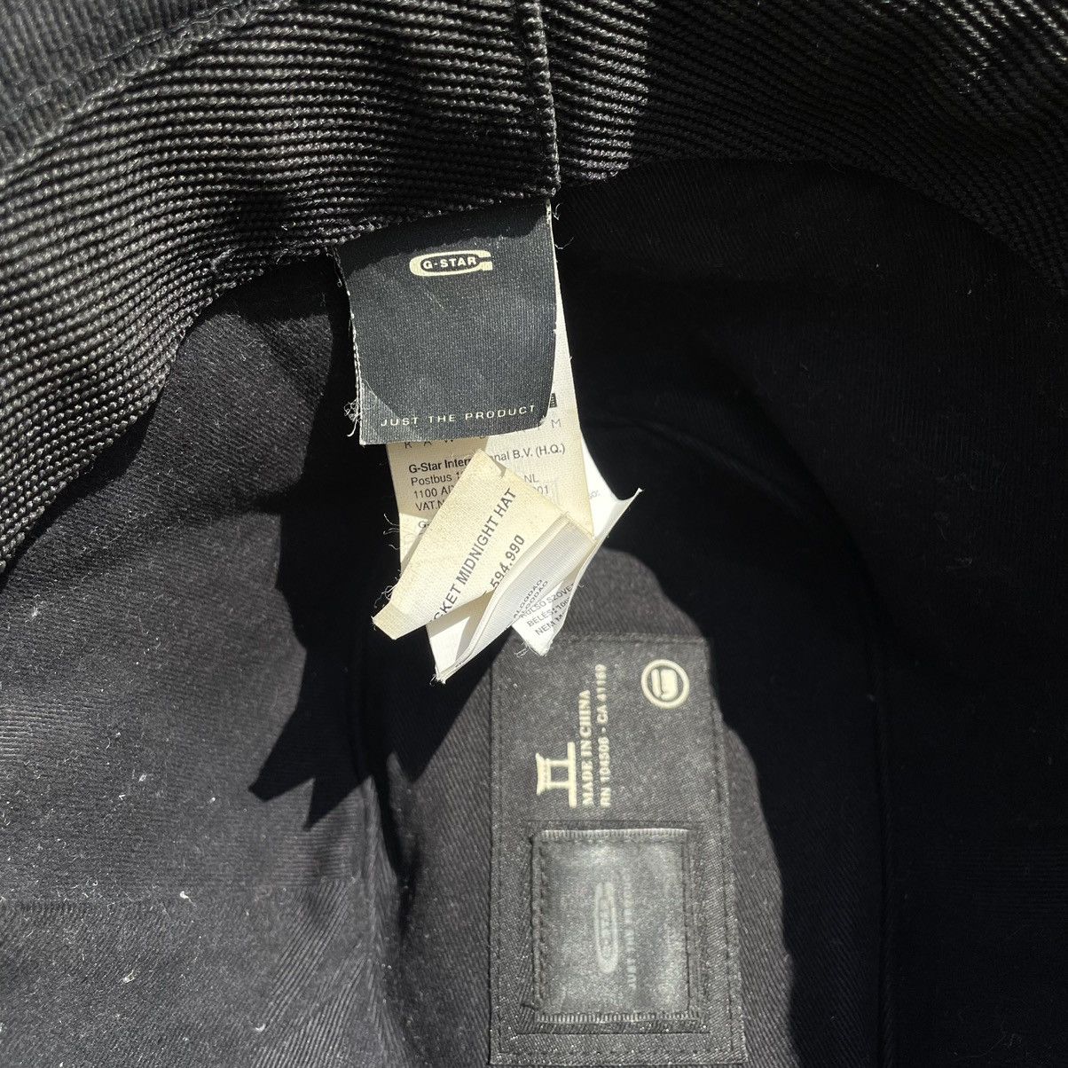 Vintage Vintage G Star Raw Black Bucket Hat Streetwear Y2K Baggy OS Size ONE SIZE - 5 Thumbnail