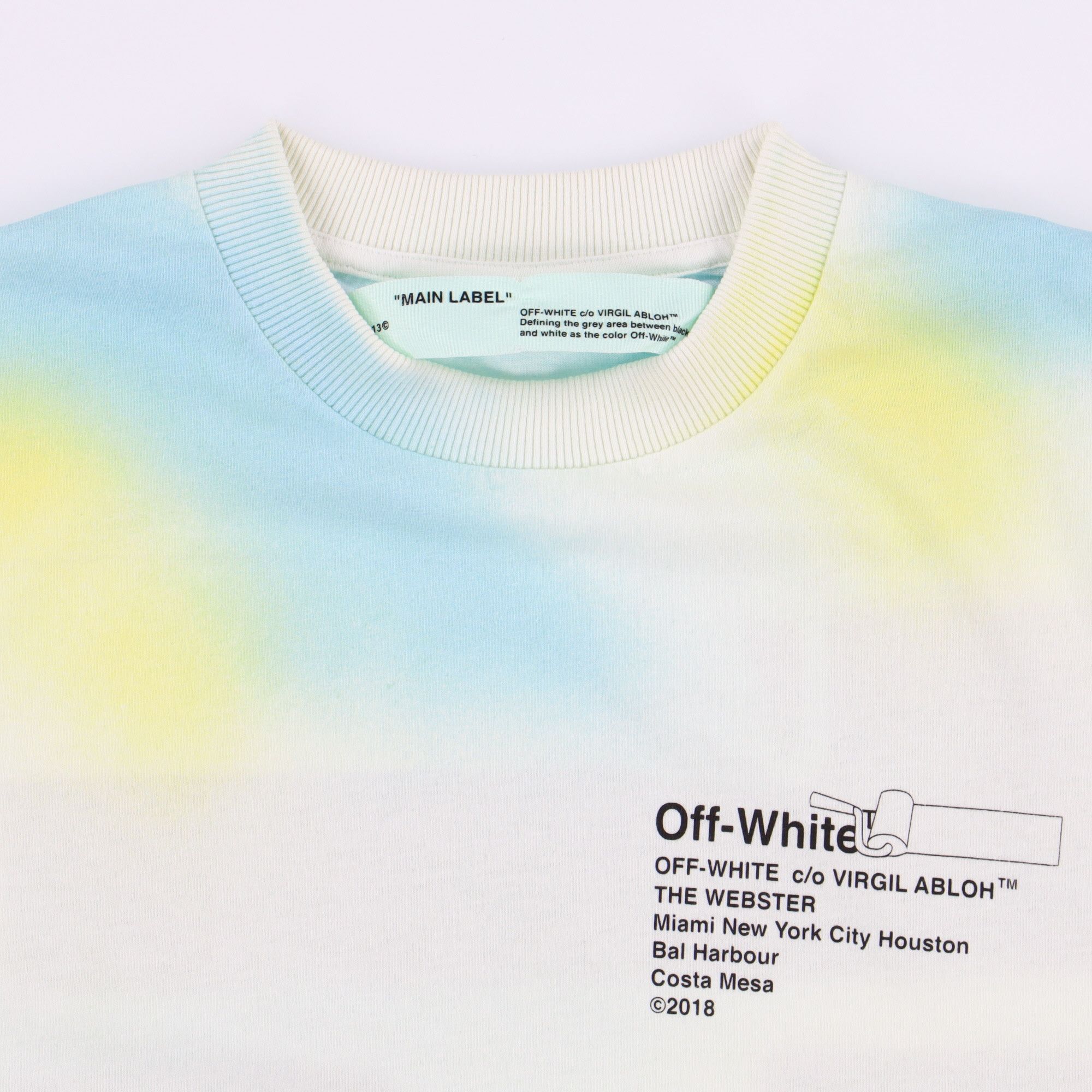 Off-White x The Webster Tie Dye Paint Roller Arrows T-Shirt Size US XS / EU 42 / 0 - 8 Thumbnail