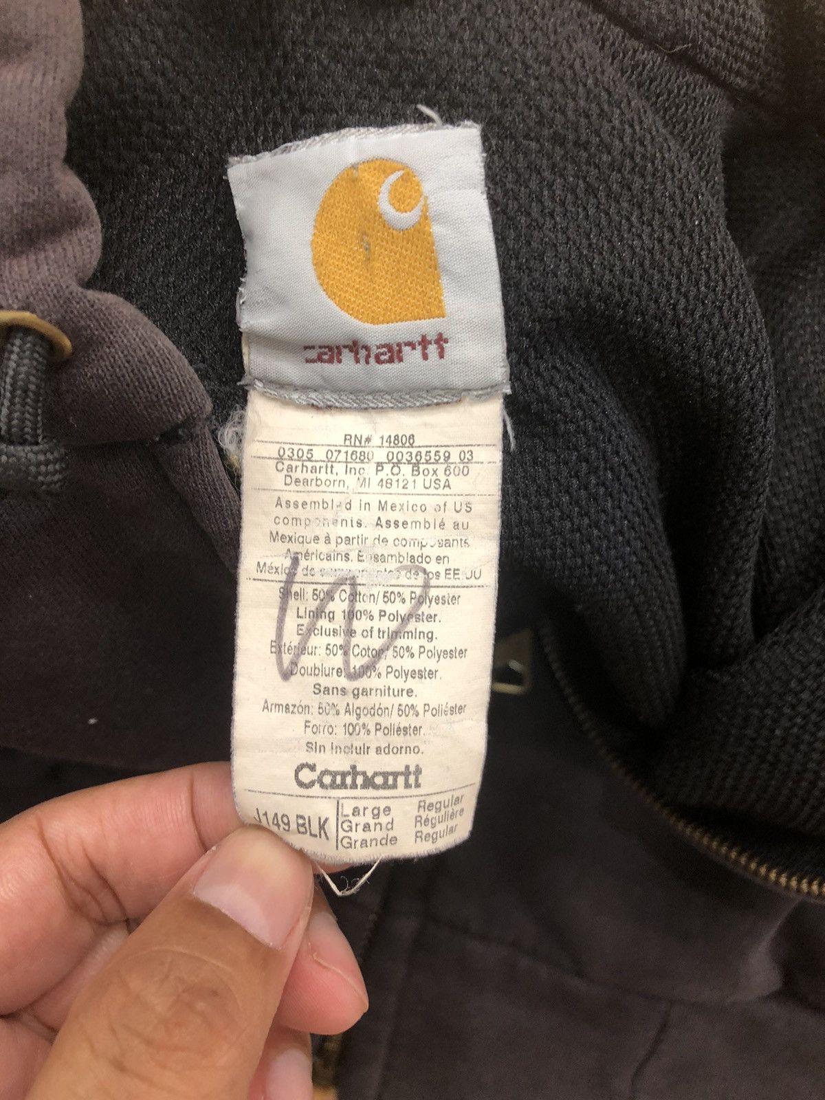 Carhartt Vintage 90s Carhatt Hoodie Size US L / EU 52-54 / 3 - 9 Thumbnail