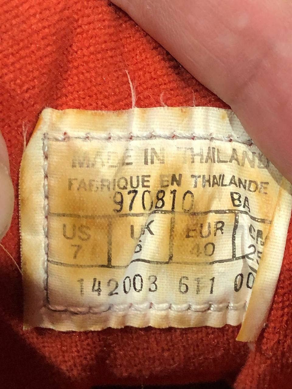 Nike × Vintage Rare Nike 90s Shoes Vintage Orange Size US 7 / EU 40 - 6 Thumbnail
