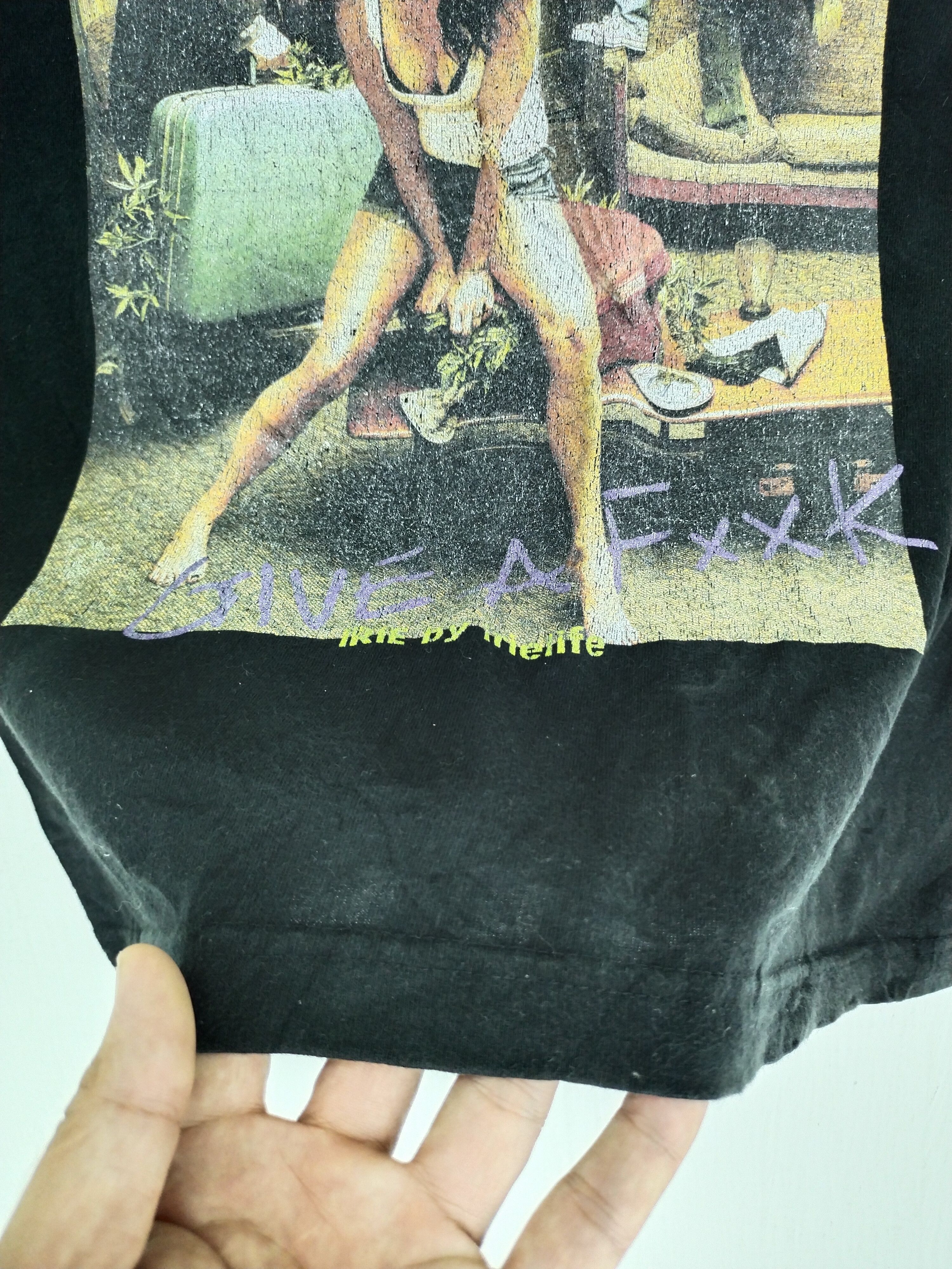 Vintage IRIE WEED OUT GIVE A FUCK SHIRT TEE Size US M / EU 48-50 / 2 - 4 Thumbnail