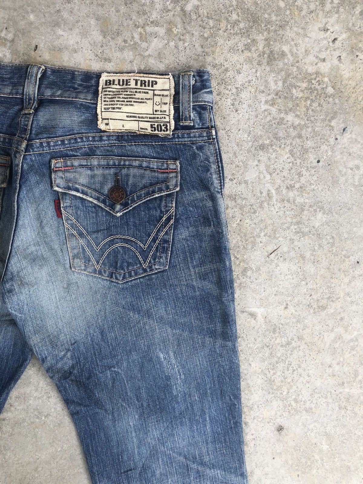 Edwin Edwin 503 Flared Jeans Distressed Jeans Size US 32 / EU 48 - 10 Thumbnail