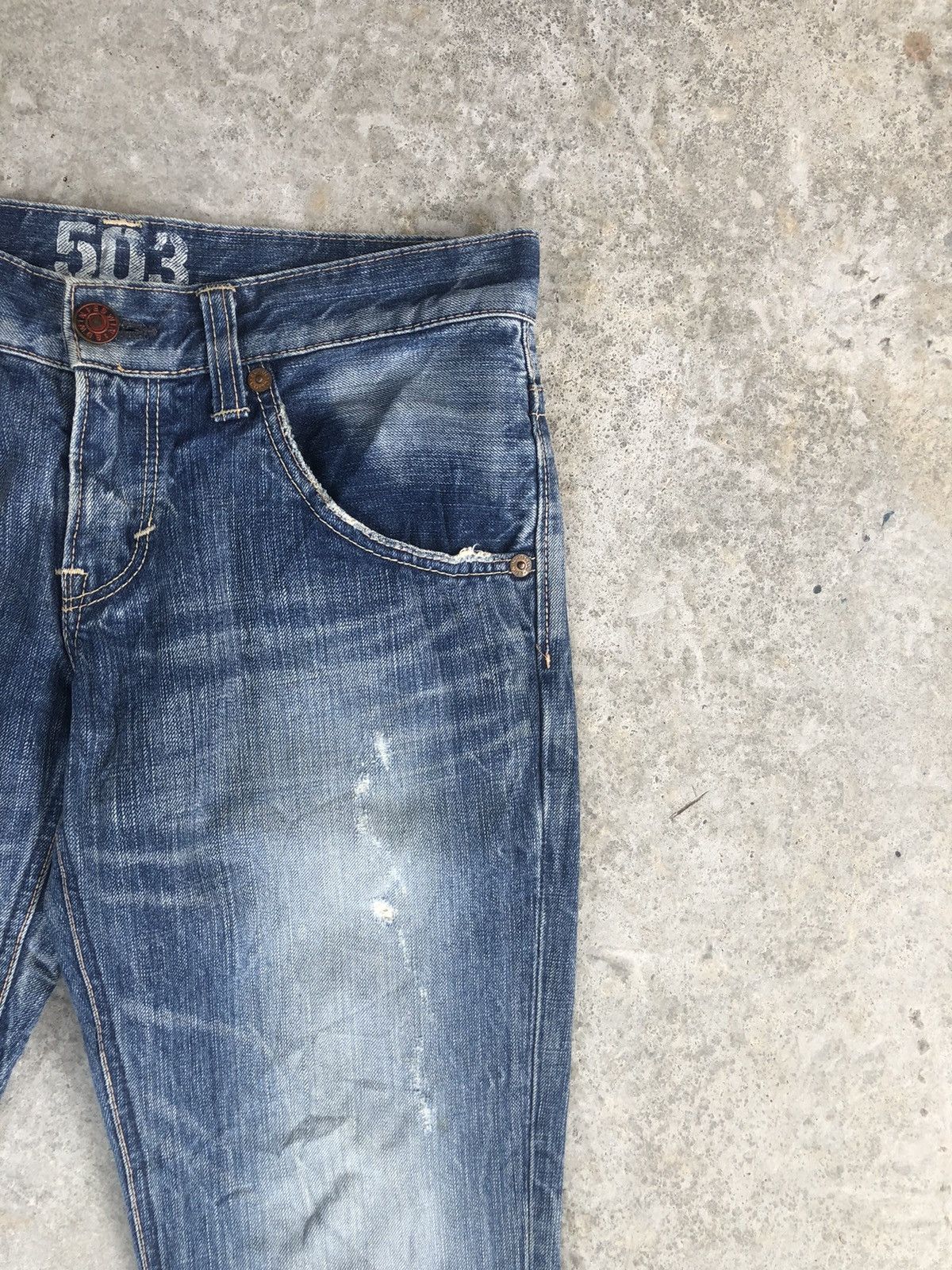 Edwin Edwin 503 Flared Jeans Distressed Jeans Size US 32 / EU 48 - 5 Thumbnail