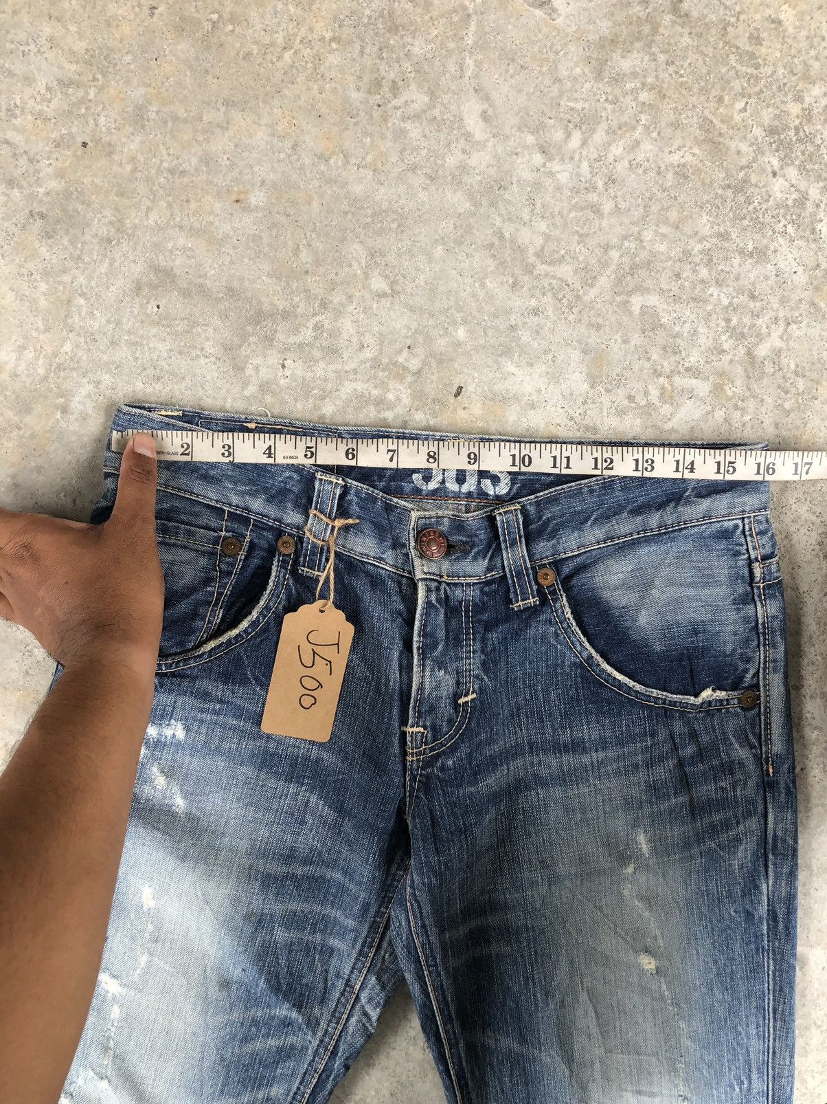 Edwin Edwin 503 Flared Jeans Distressed Jeans Size US 32 / EU 48 - 15 Thumbnail