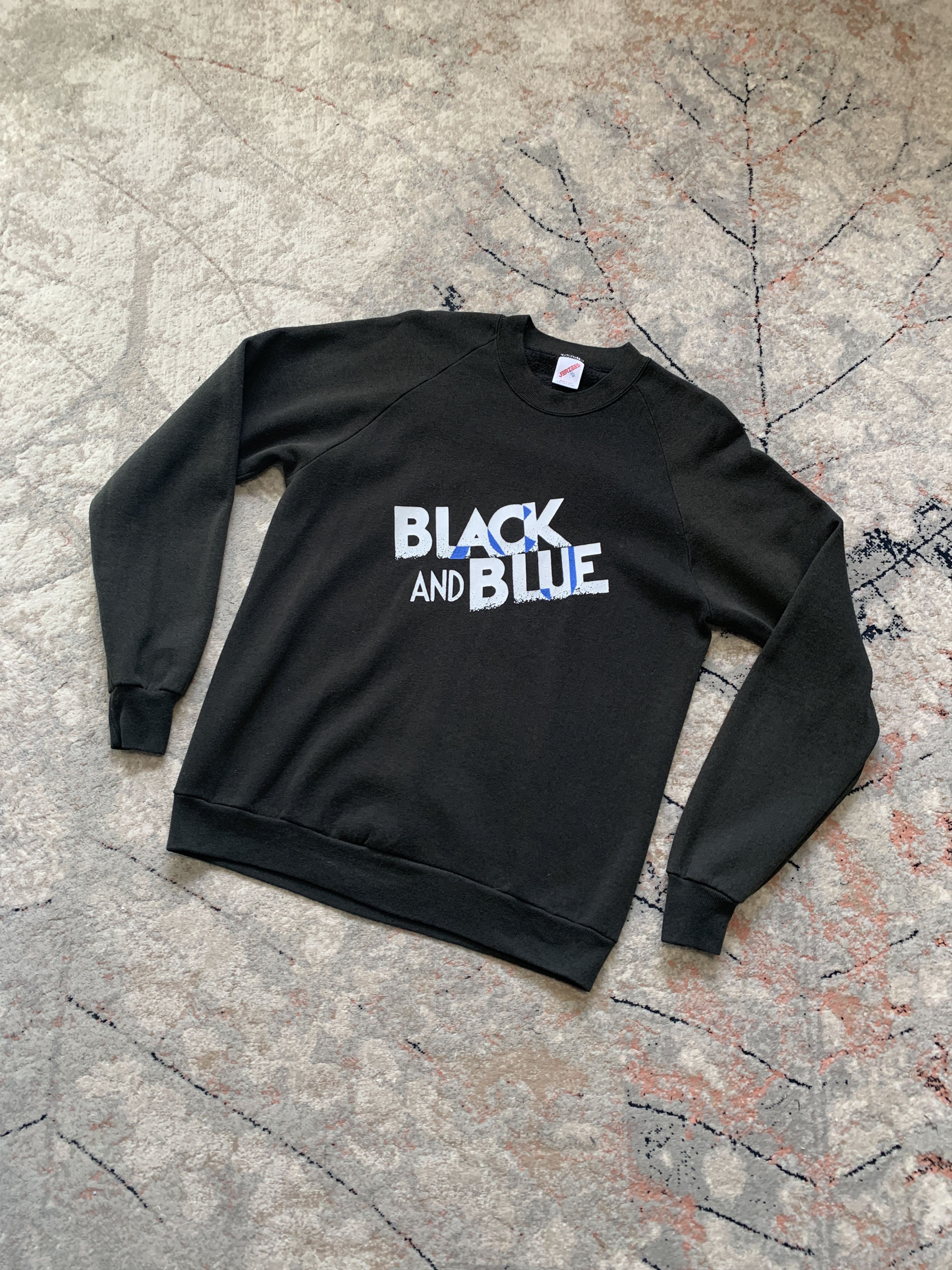 Other Black And Blue Vintage Jerzees Made In USA Sweatshirt Size US L / EU 52-54 / 3 - 1 Thumbnail