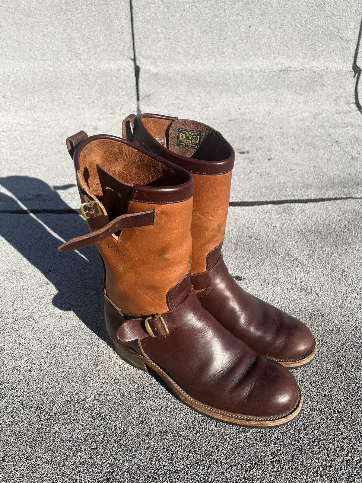 rrl murdock engineer boots