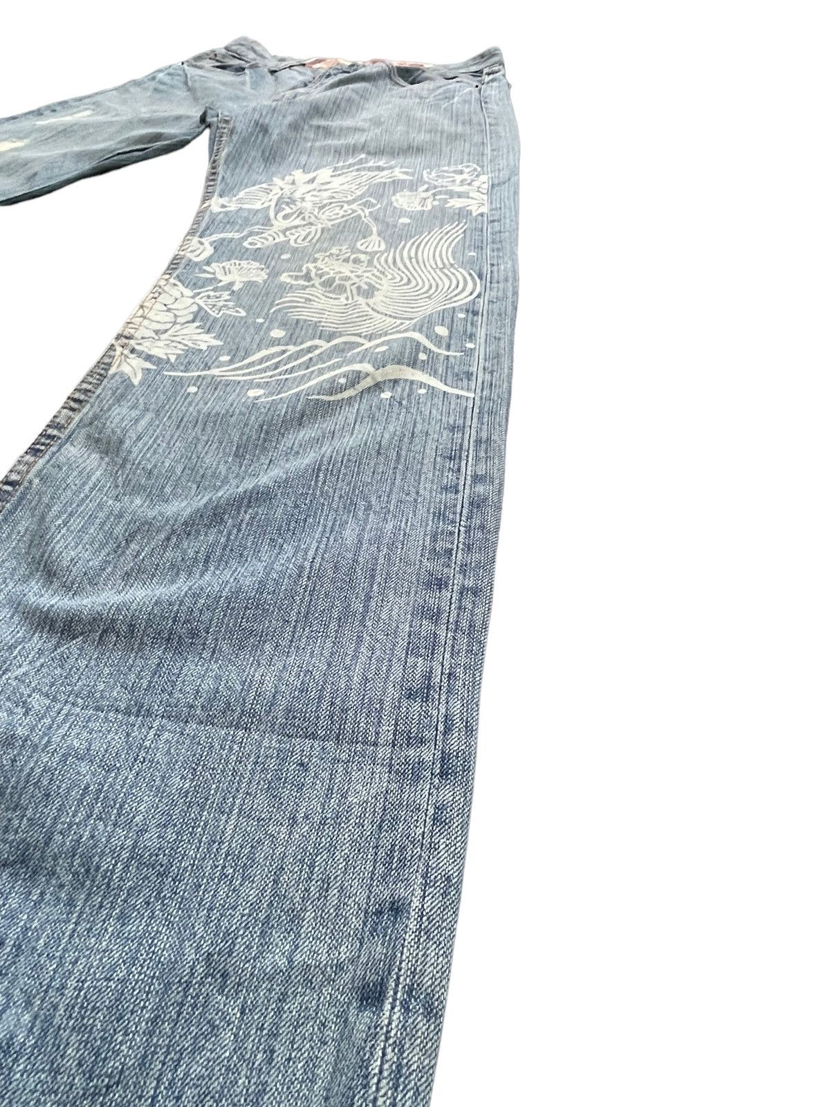 Japanese Brand Baden Rework Printed Jeans Size US 29 - 3 Thumbnail
