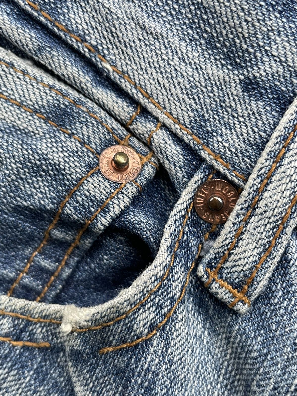 Japanese Brand Baden Rework Printed Jeans Size US 29 - 13 Thumbnail