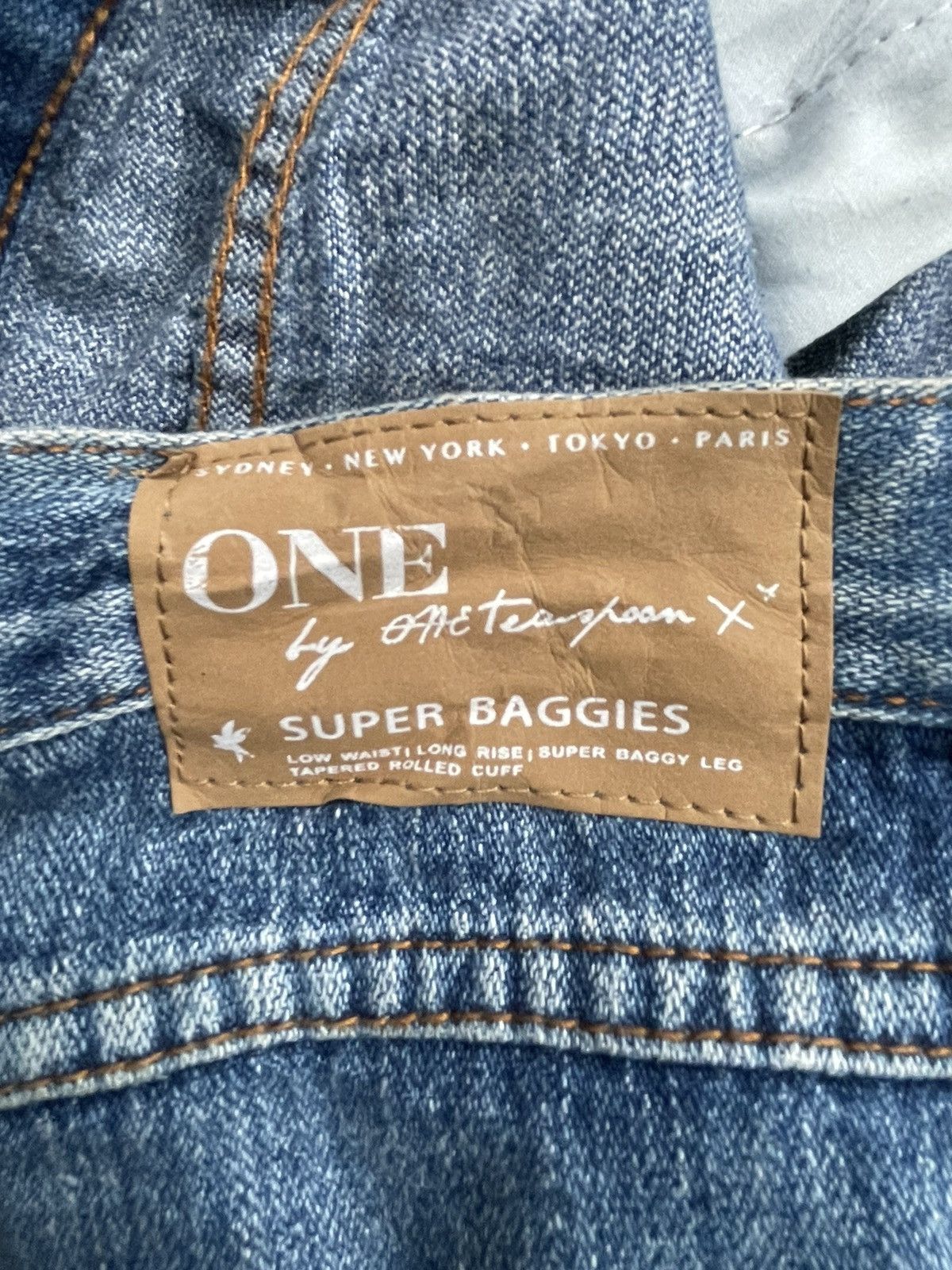 Japanese Brand One by One Tea Spoon Distresed Jeans Size 31" - 10 Thumbnail