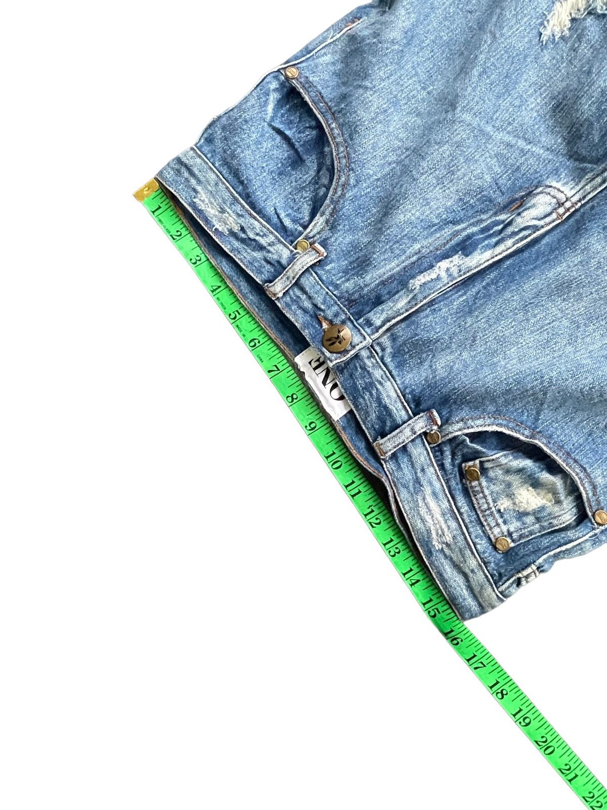 Japanese Brand One by One Tea Spoon Distresed Jeans Size 31" - 16 Thumbnail