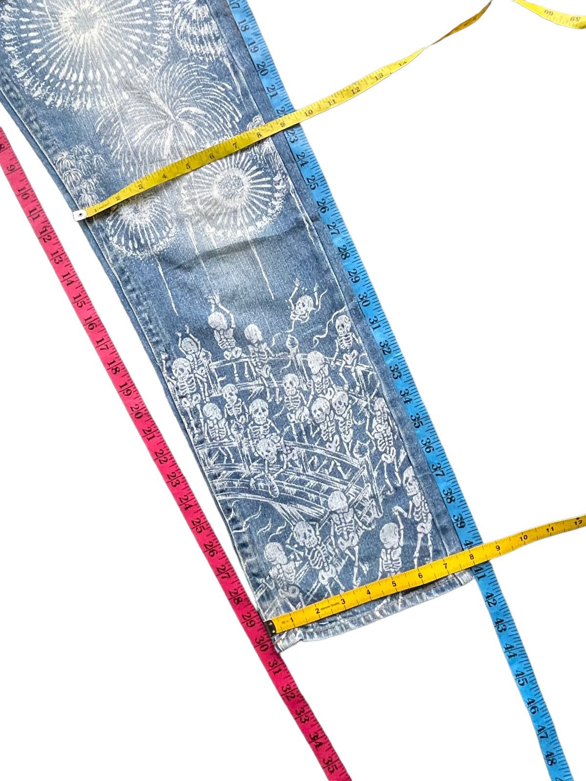 Japanese Brand Baden Printed Distresed Jeans Size US 32 / EU 48 - 16 Thumbnail