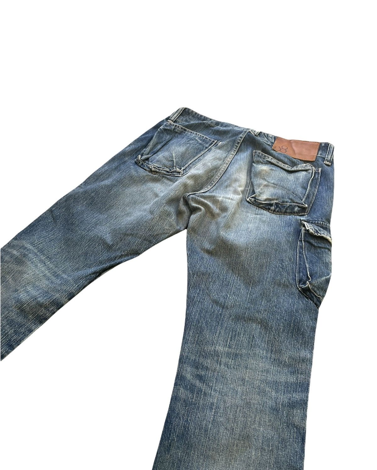 If Six Was Nine Vintage Johnbull 5 pocket Aging Faded Wash Denim Size US 32 / EU 48 - 9 Thumbnail