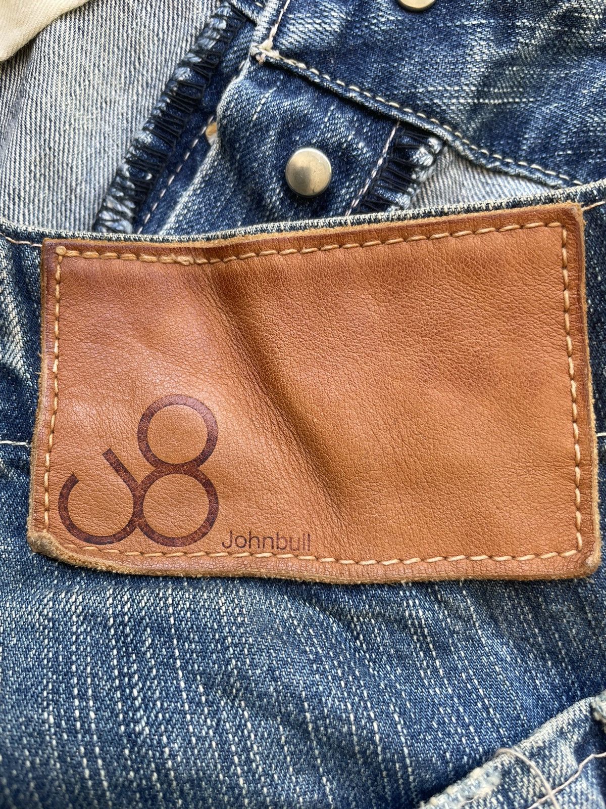 If Six Was Nine Vintage Johnbull 5 pocket Aging Faded Wash Denim Size US 32 / EU 48 - 12 Thumbnail