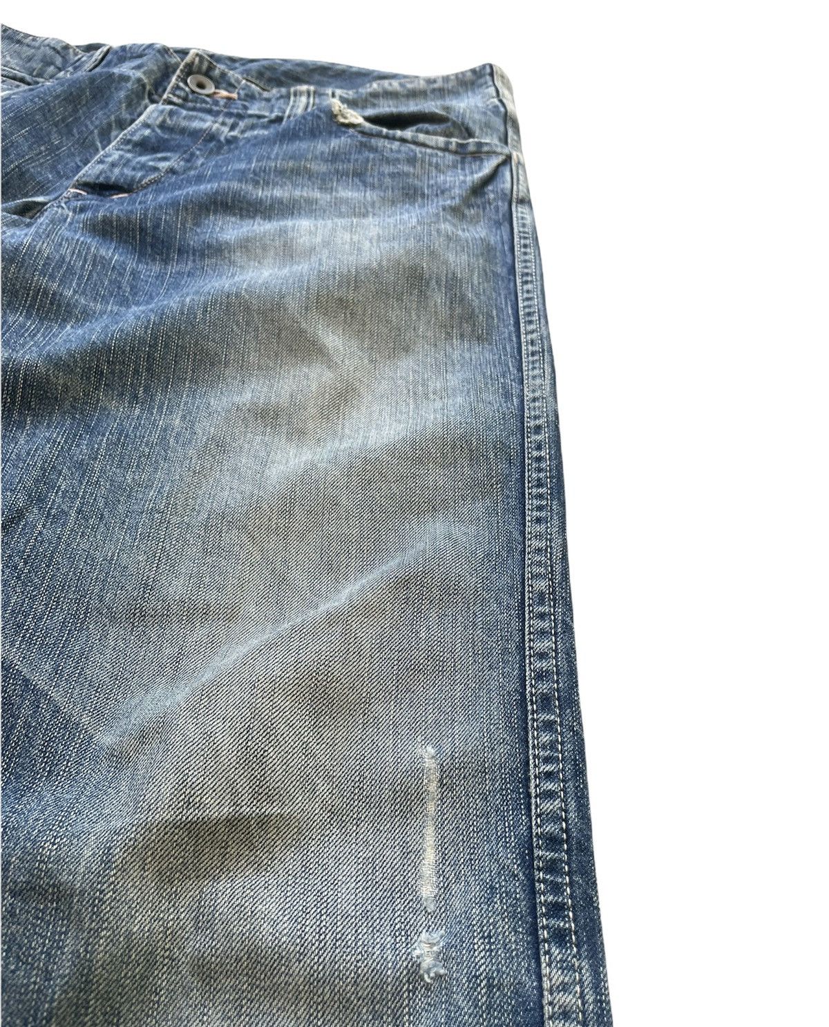 If Six Was Nine Vintage Johnbull 5 pocket Aging Faded Wash Denim Size US 32 / EU 48 - 4 Thumbnail