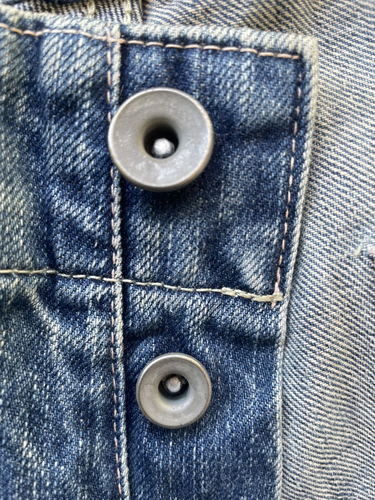 If Six Was Nine Vintage Johnbull 5 pocket Aging Faded Wash Denim Size US 32 / EU 48 - 16 Thumbnail