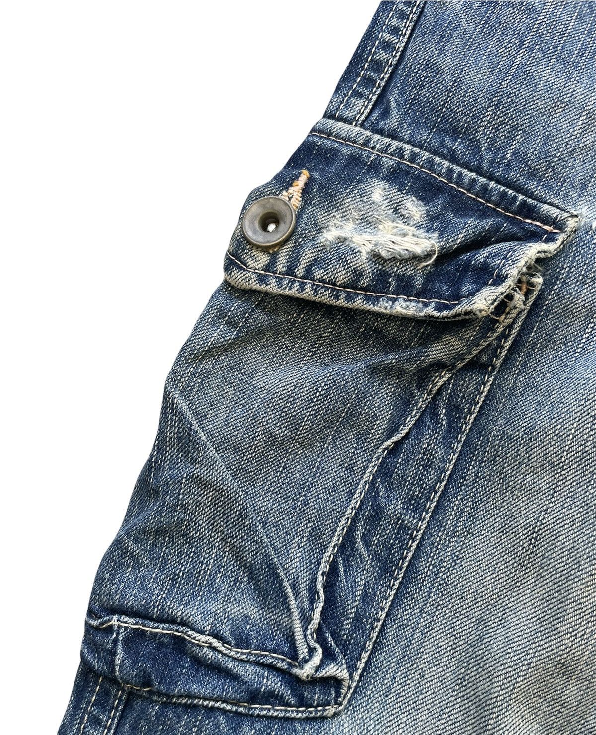 If Six Was Nine Vintage Johnbull 5 pocket Aging Faded Wash Denim Size US 32 / EU 48 - 6 Thumbnail