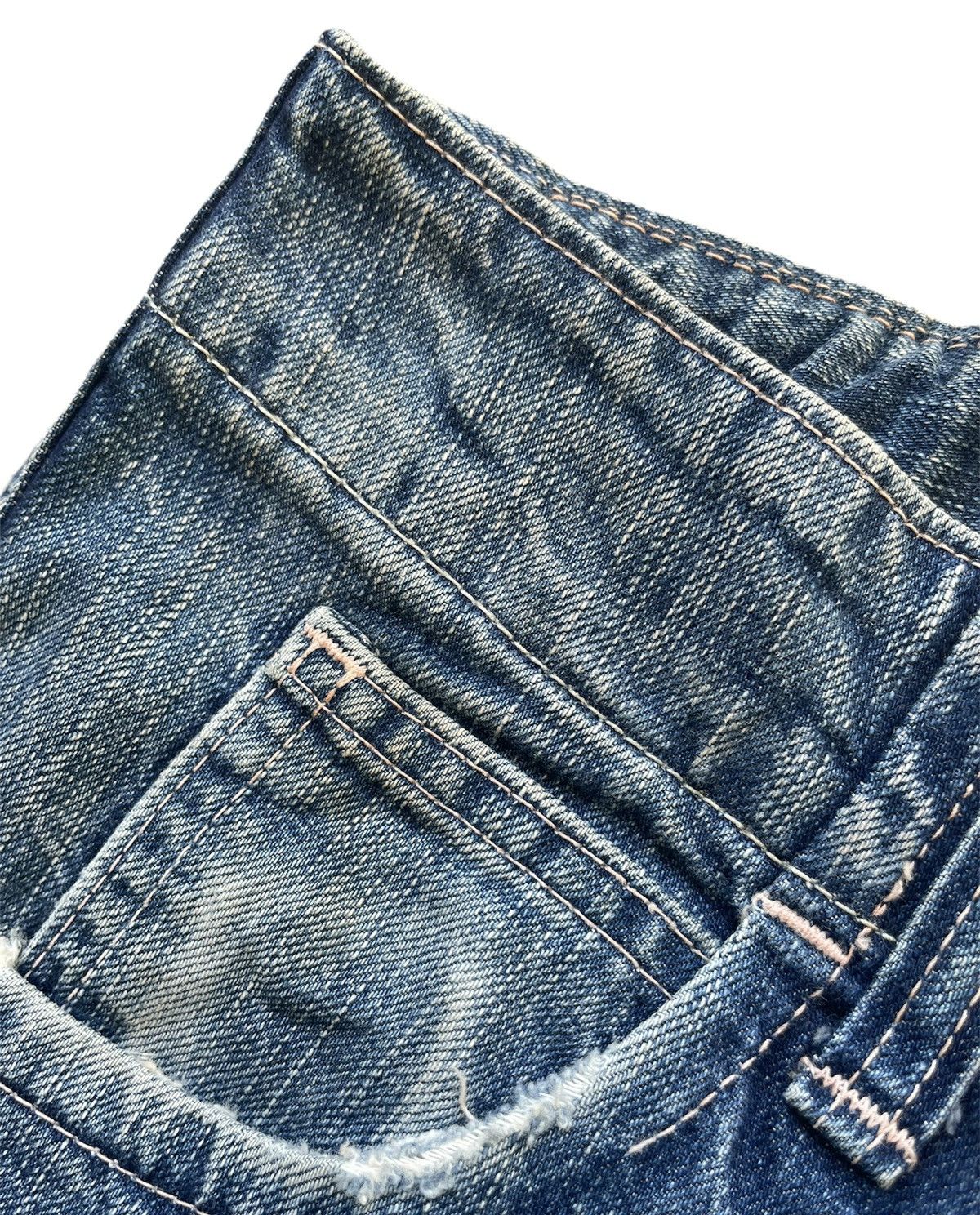 If Six Was Nine Vintage Johnbull 5 pocket Aging Faded Wash Denim Size US 32 / EU 48 - 7 Thumbnail