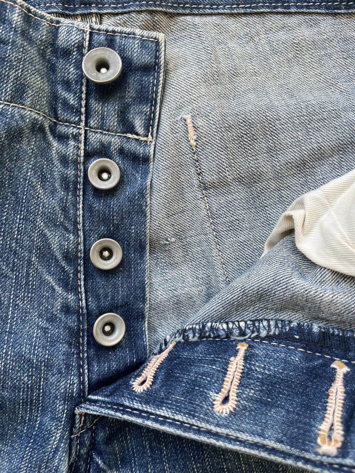 If Six Was Nine Vintage Johnbull 5 pocket Aging Faded Wash Denim Size US 32 / EU 48 - 17 Thumbnail
