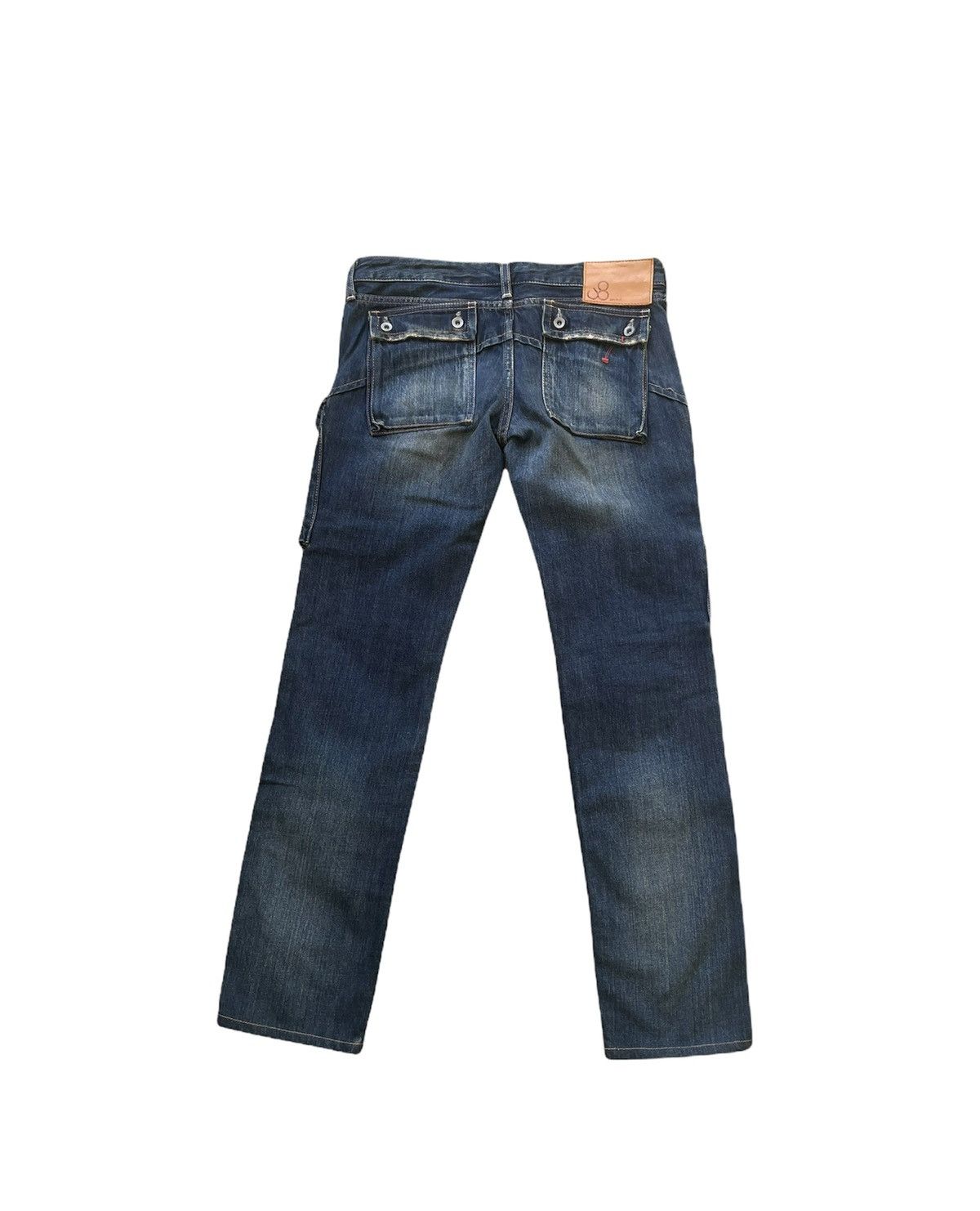 If Six Was Nine Vintage Johnbull 7 pocket Aging Faded Wash Size US 31 - 6 Thumbnail