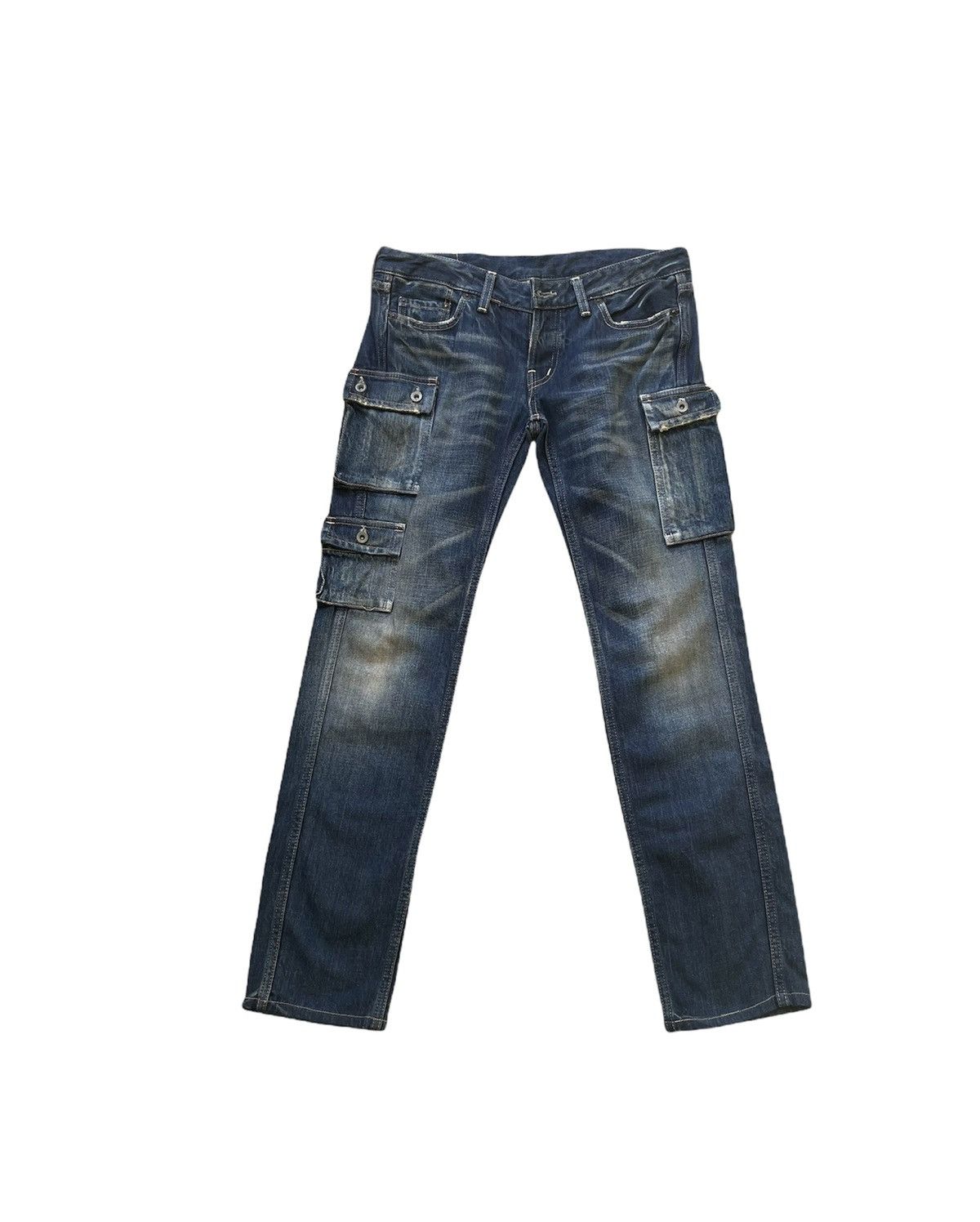 If Six Was Nine Vintage Johnbull 7 pocket Aging Faded Wash Size US 31 - 1 Thumbnail