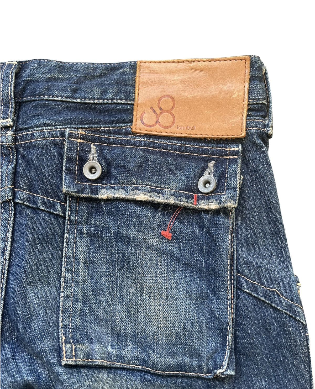 If Six Was Nine Vintage Johnbull 7 pocket Aging Faded Wash Size US 31 - 9 Thumbnail
