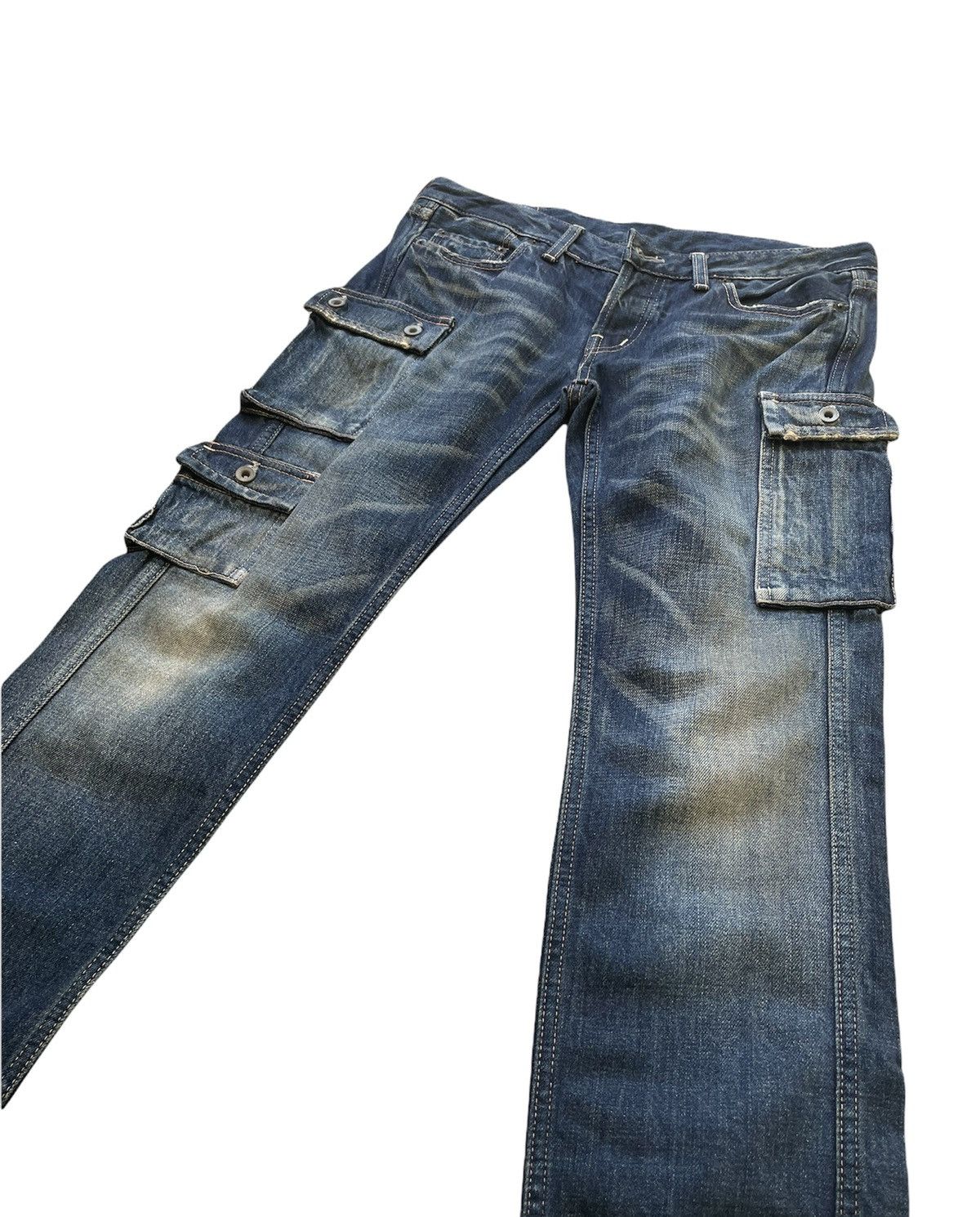 If Six Was Nine Vintage Johnbull 7 pocket Aging Faded Wash Size US 31 - 2 Thumbnail