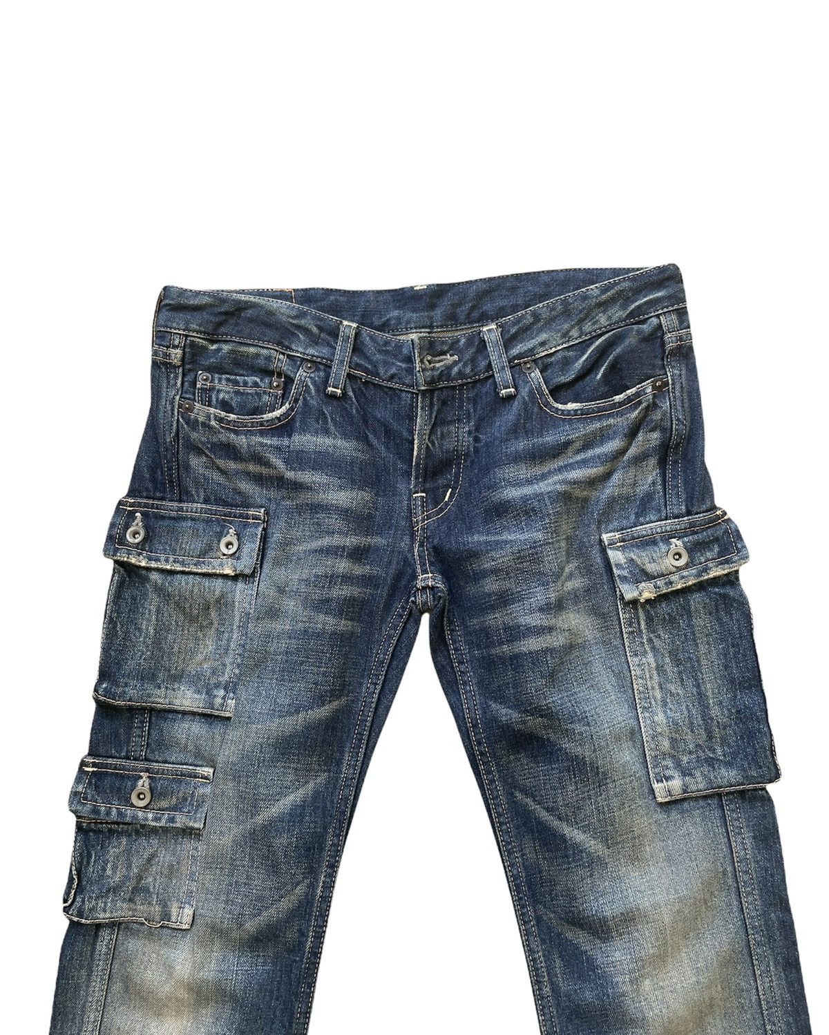 If Six Was Nine Vintage Johnbull 7 pocket Aging Faded Wash Size US 31 - 3 Thumbnail