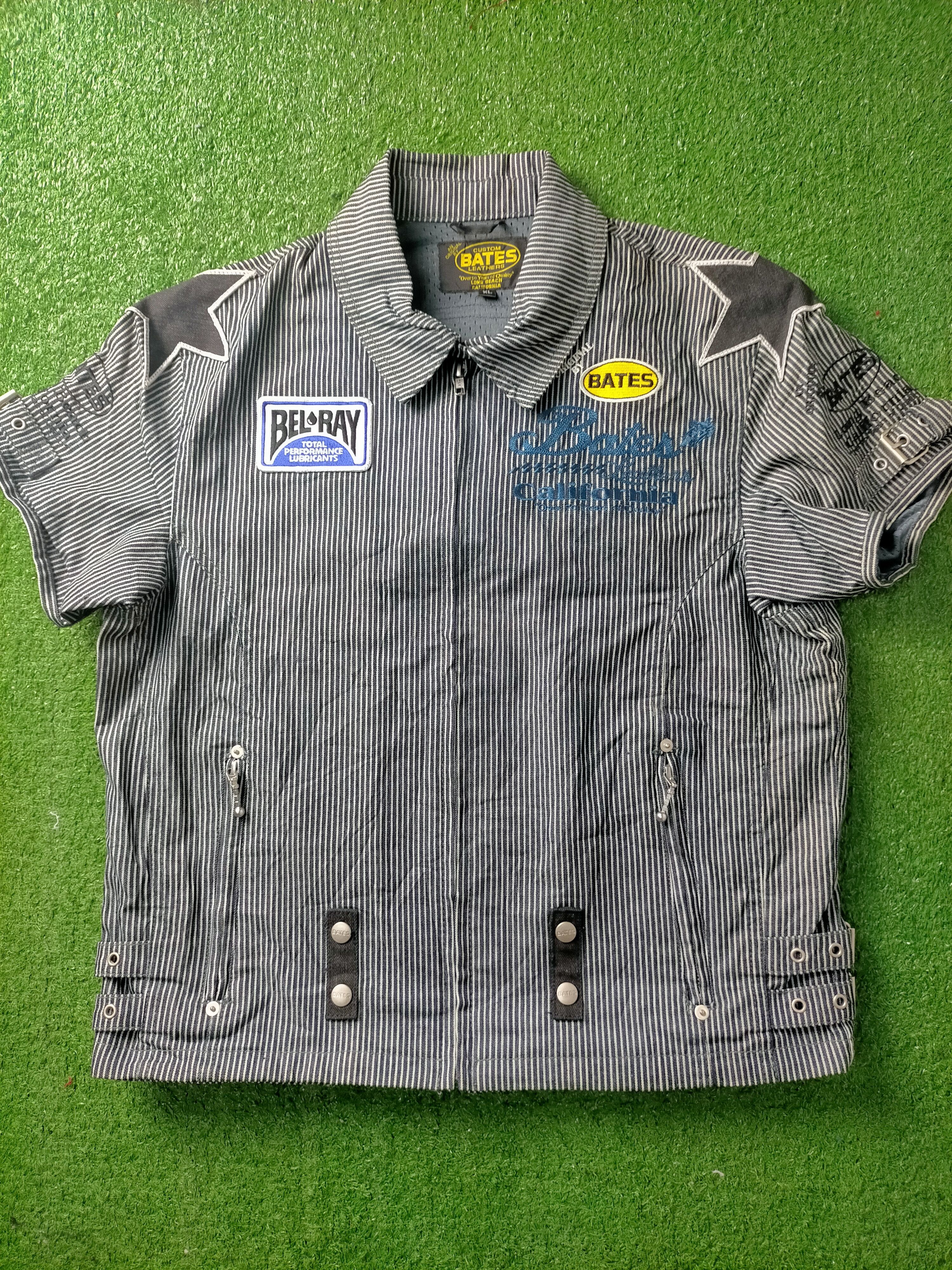 Vintage Vintage Custom Bates Leathers Jacket Short Sleeve Size US XL / EU 56 / 4 - 1 Thumbnail