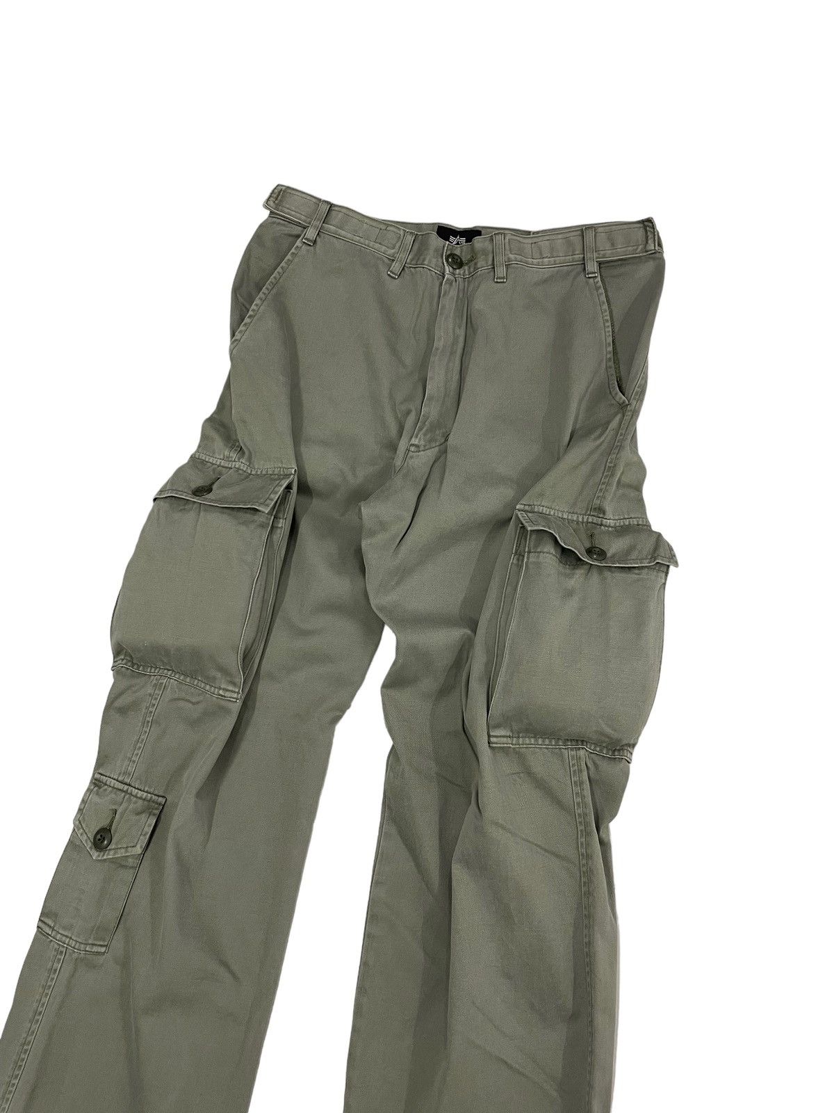 Alpha Industries Vintage Alpha Industries Cargo Pants 7 Pockets Size US 32 / EU 48 - 3 Thumbnail
