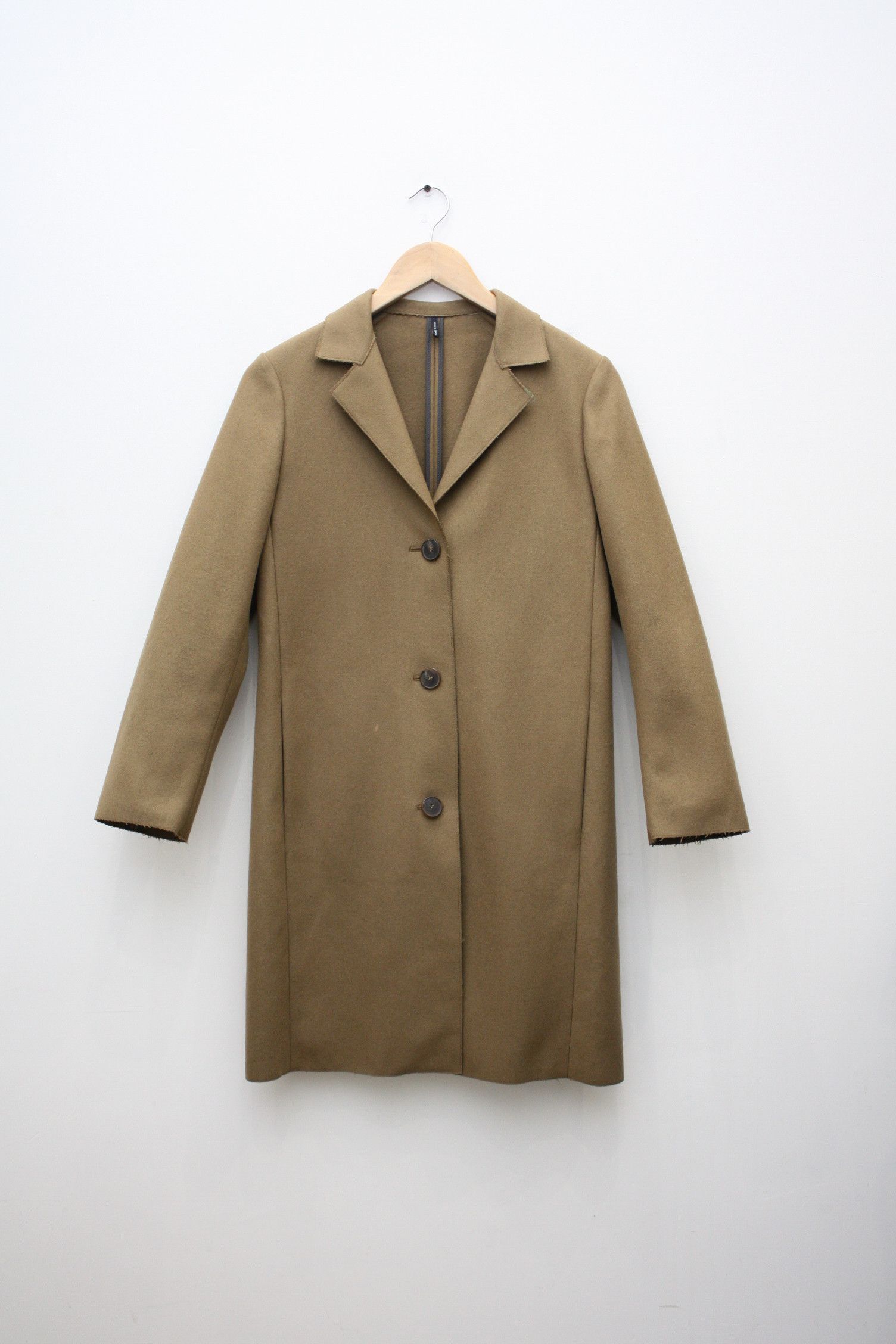 Jil Sander Jil Sander Beige Brown Wool Coat Women's 34 Made In Italy Size XS / US 0-2 / IT 36-38 - 3 Thumbnail