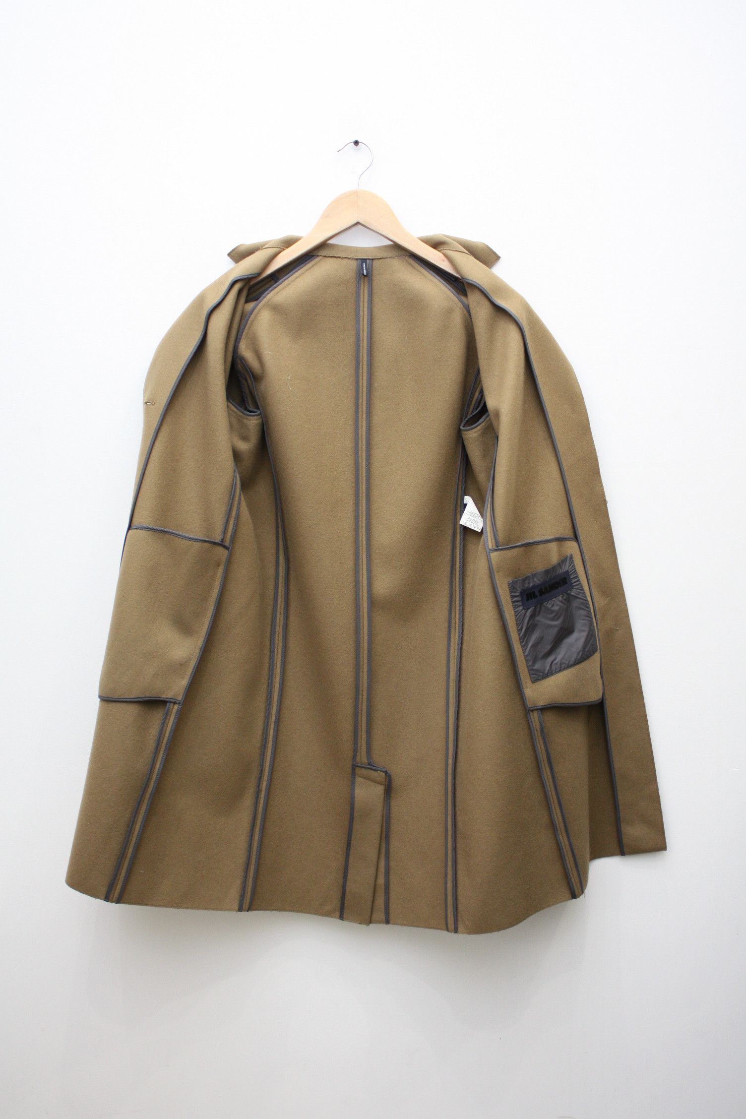 Jil Sander Jil Sander Beige Brown Wool Coat Women's 34 Made In Italy Size XS / US 0-2 / IT 36-38 - 1 Thumbnail