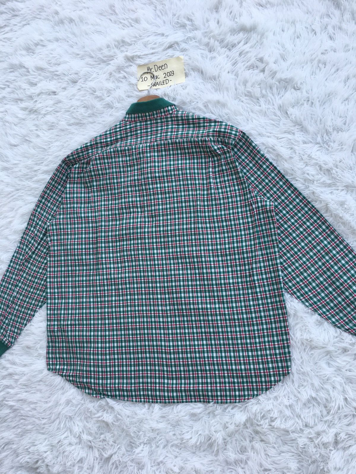Christian Dior Monsieur Rare Vintage Christian Dior Checkered Longsleeve Shirt Size US L / EU 52-54 / 3 - 16 Thumbnail
