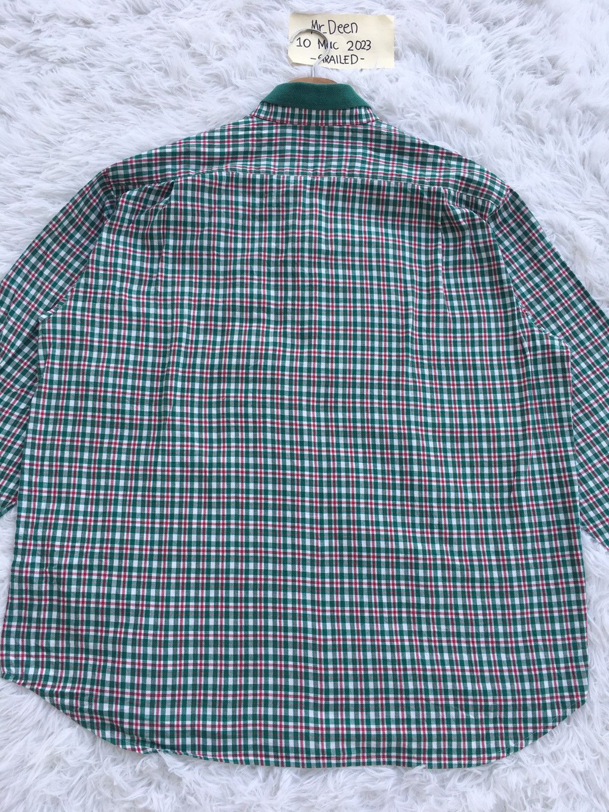Christian Dior Monsieur Rare Vintage Christian Dior Checkered Longsleeve Shirt Size US L / EU 52-54 / 3 - 17 Thumbnail